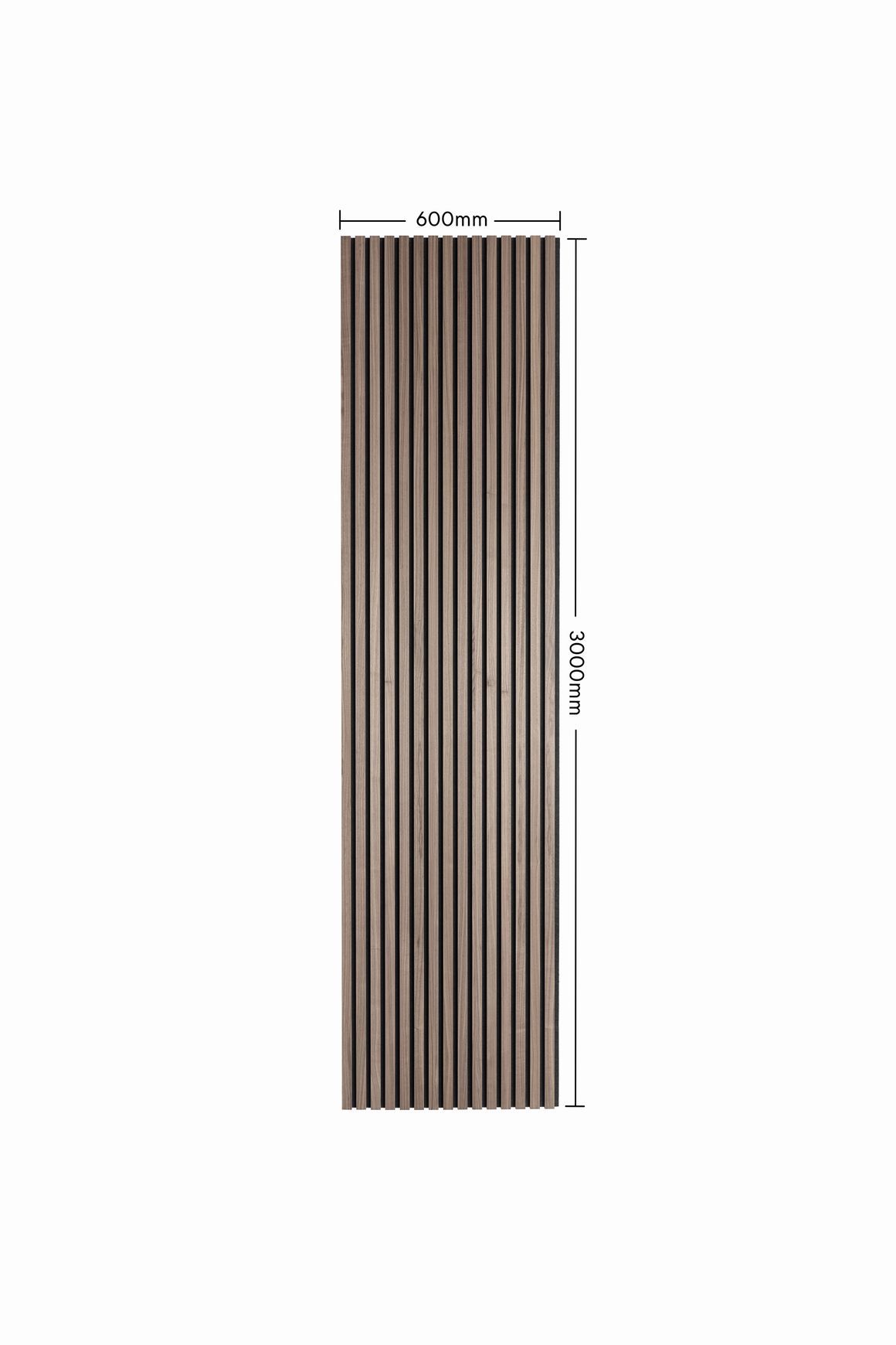 Black Oak Acoustic Timber Slat Panel