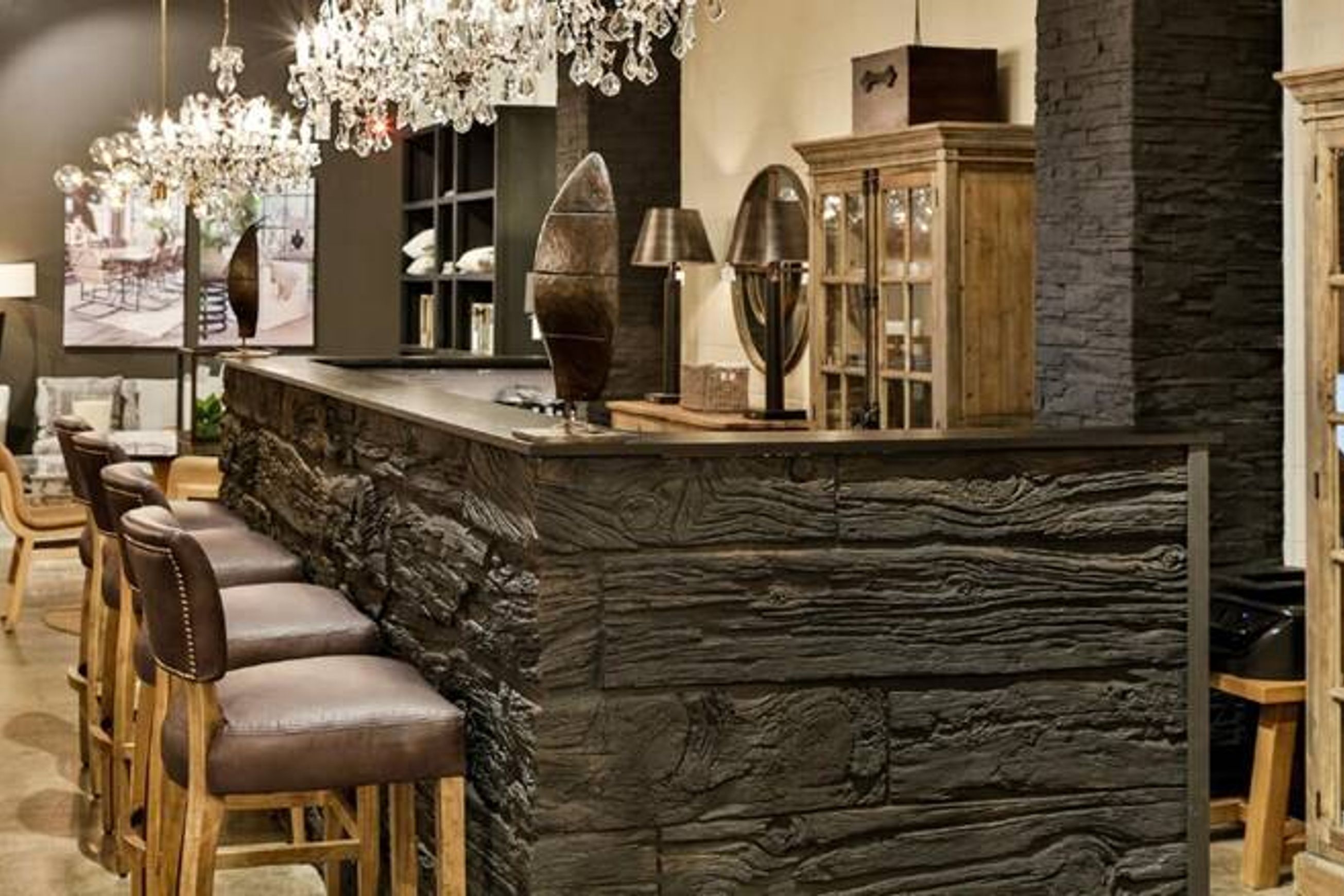 Wooden Sleeper Wall Panels by Muros - Rustic Barn Style