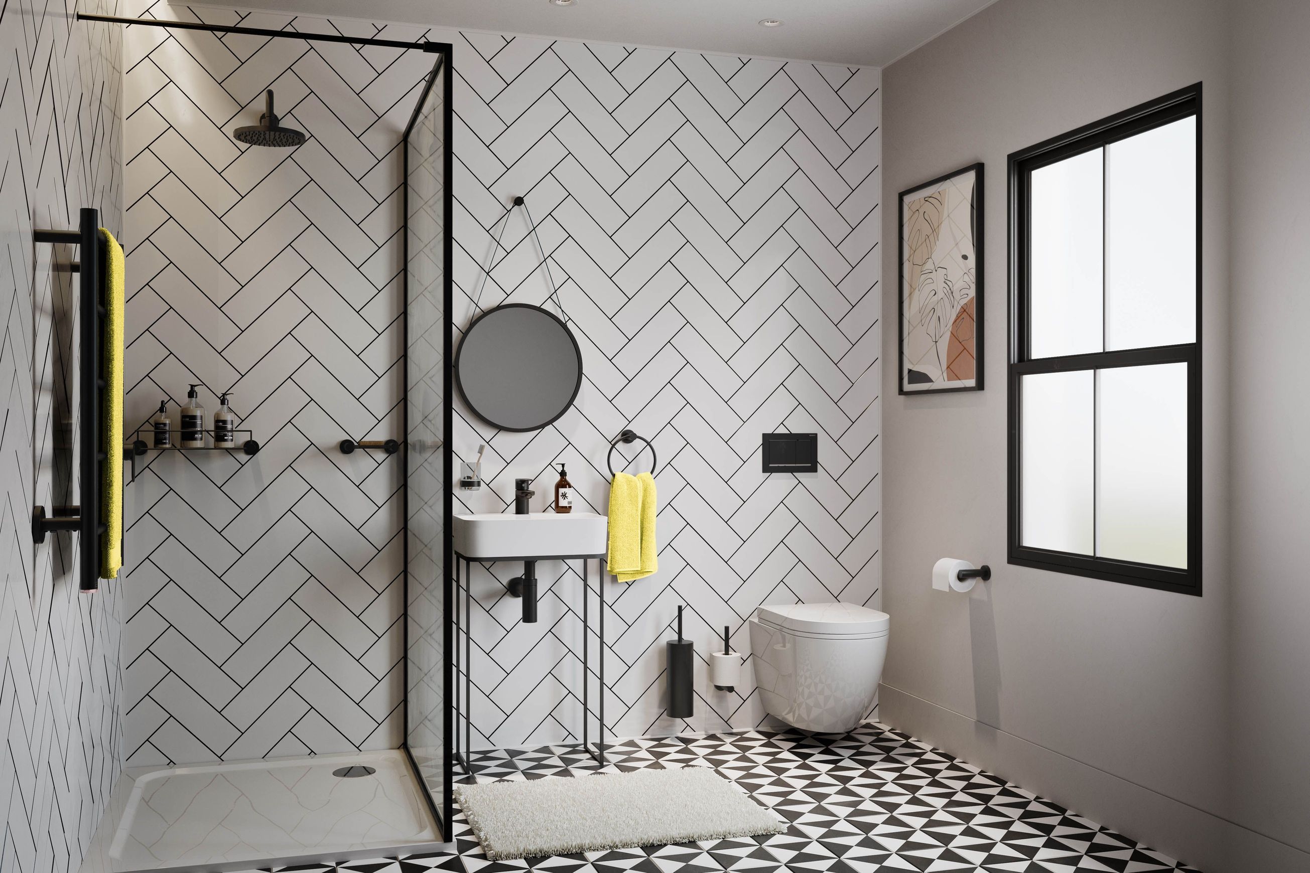 Toilet Brush + Holder Wall Mounted