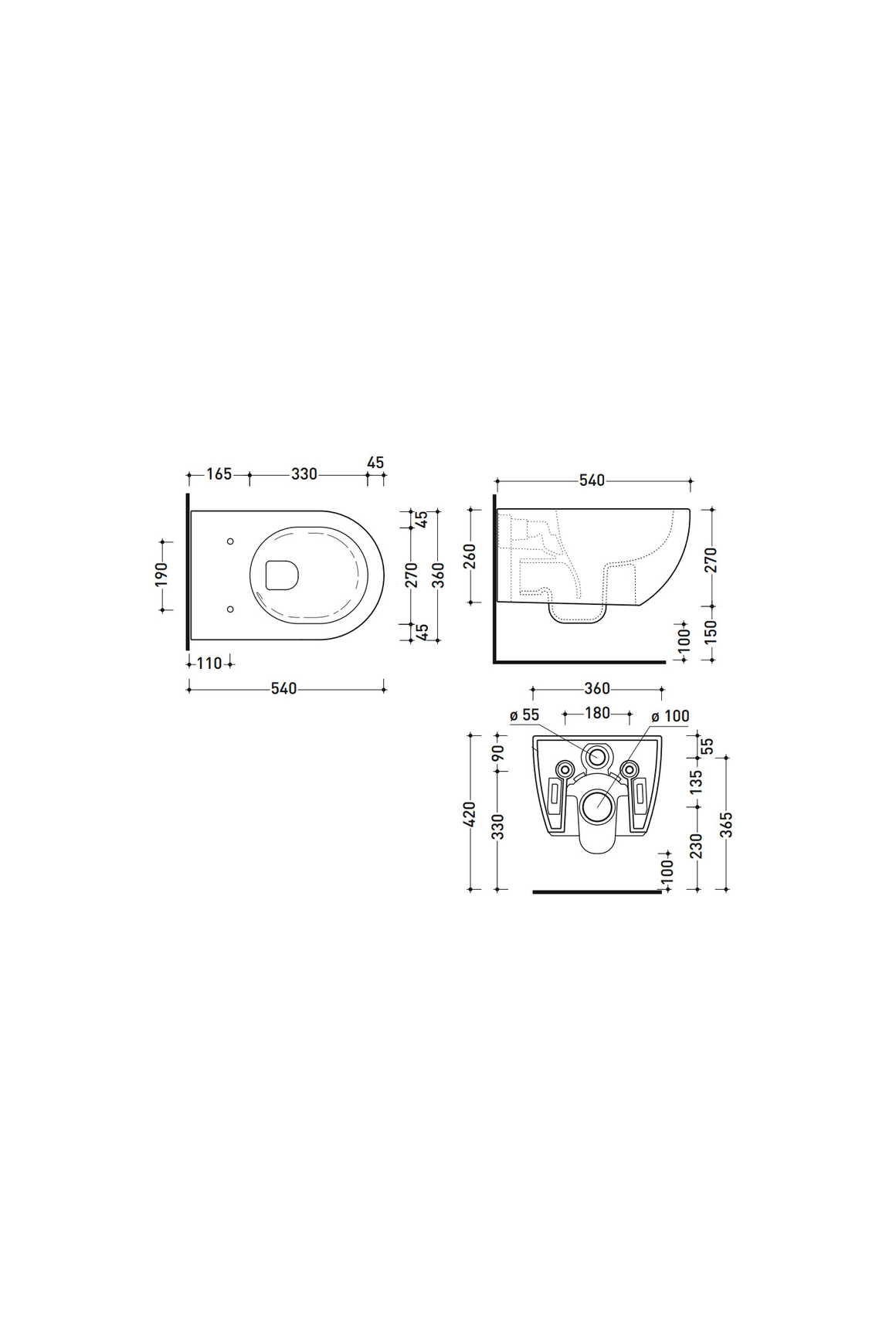 App Go Silent Wall Hung Pan