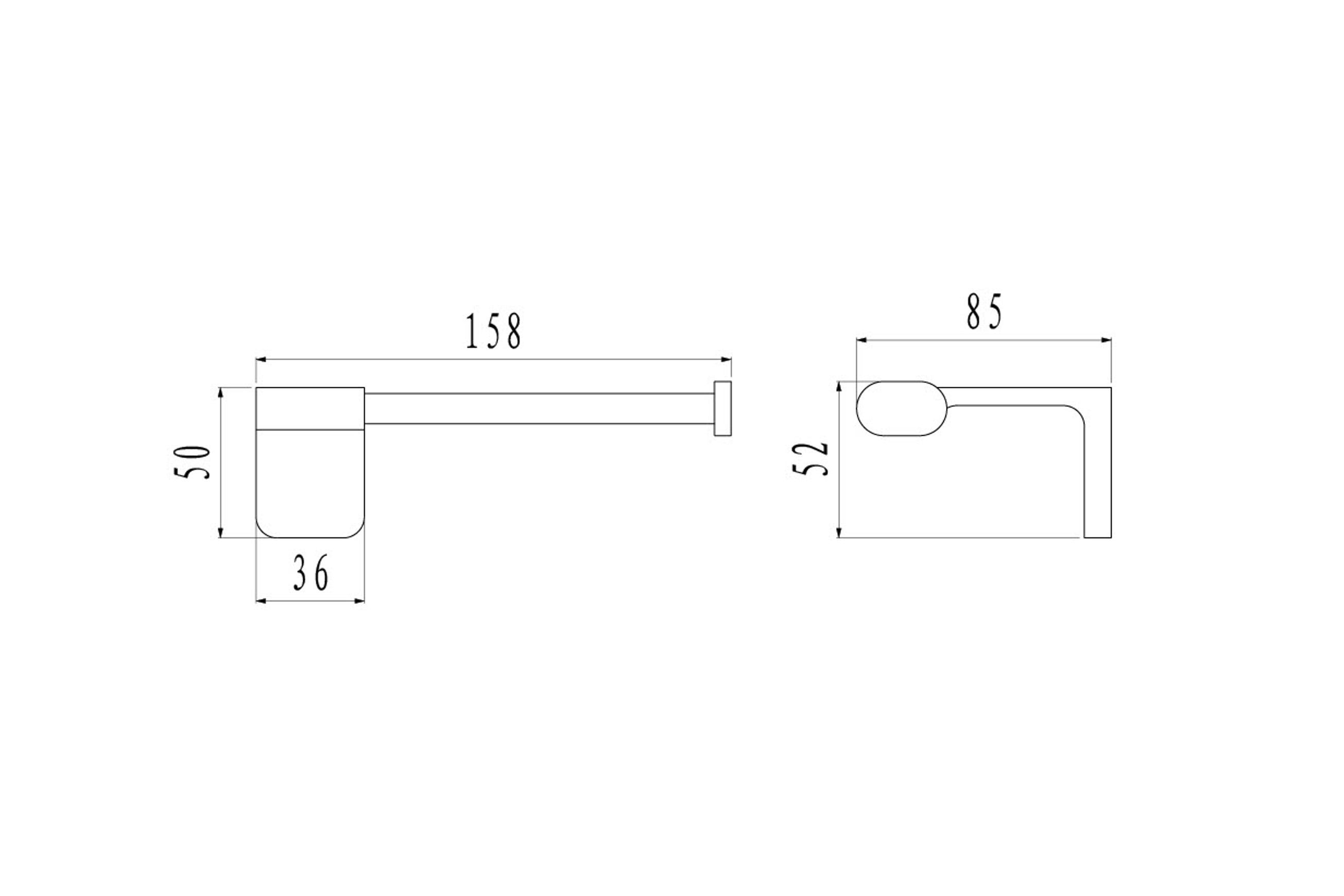 Abode Toilet Roll Holder Chrome