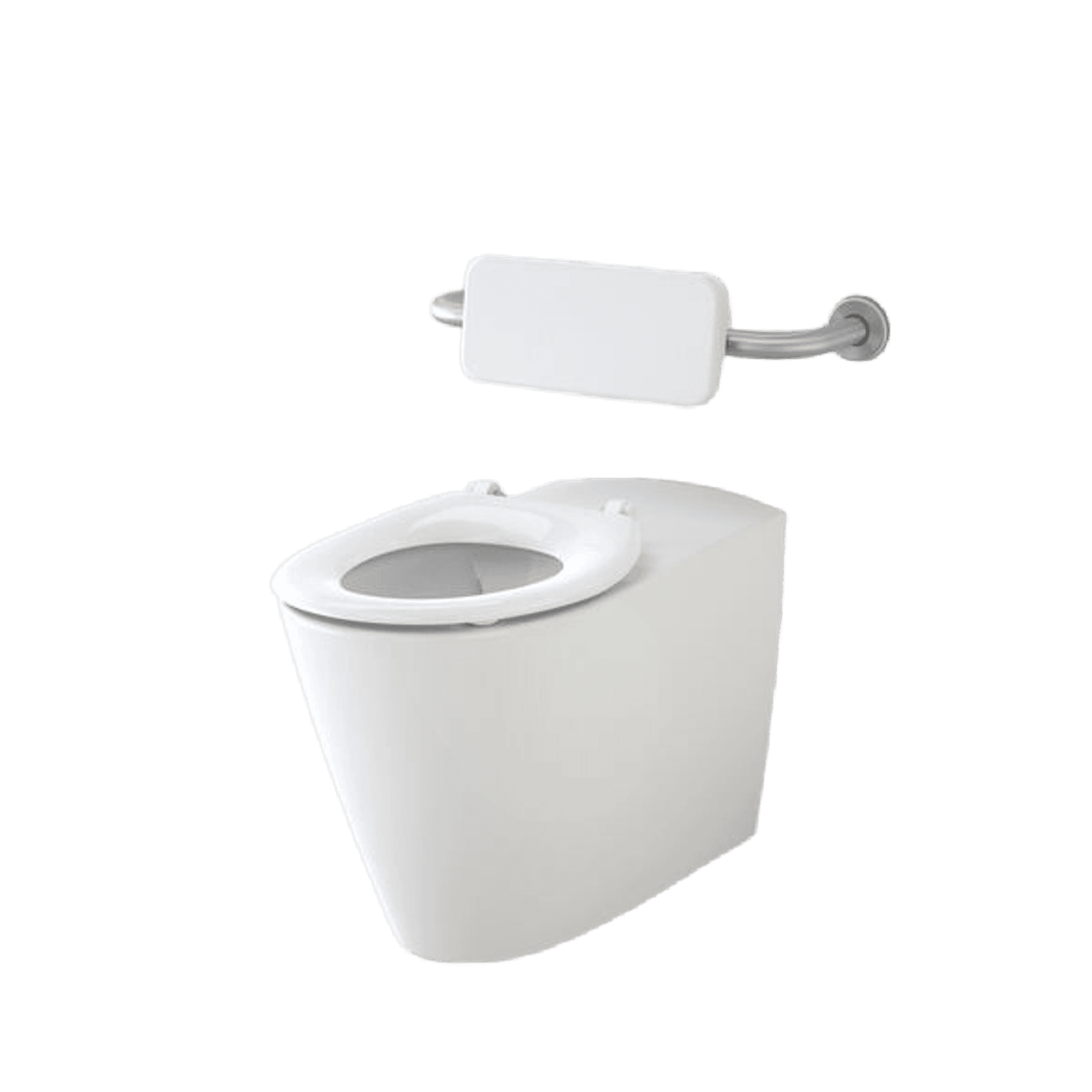 Care 705 Cleanflush Invisi Series II® Suite Carvelle Single Flap Seat White Backrest GermGard®