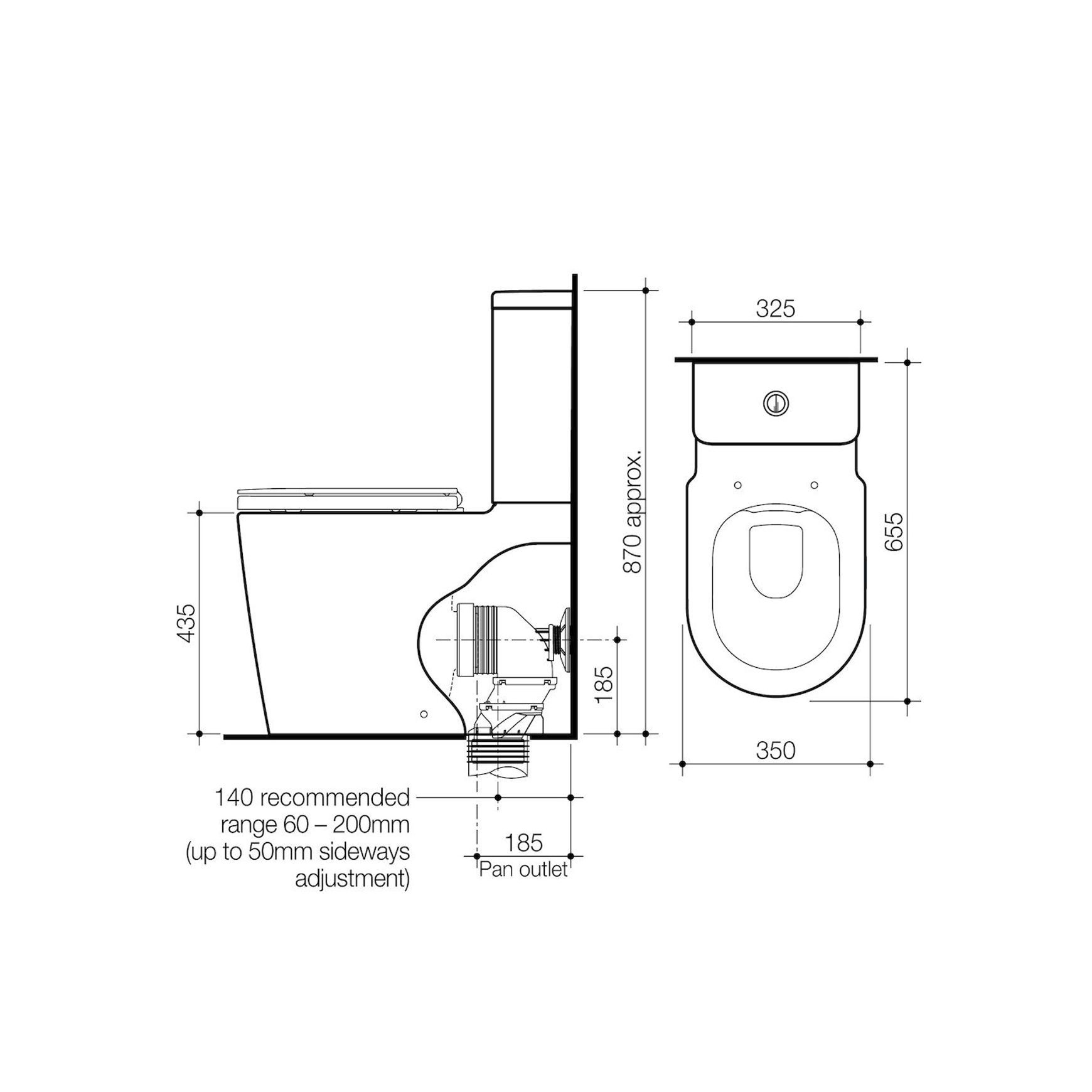 Liano Cleanflush® Easy Height Wall Faced Toilet Suite