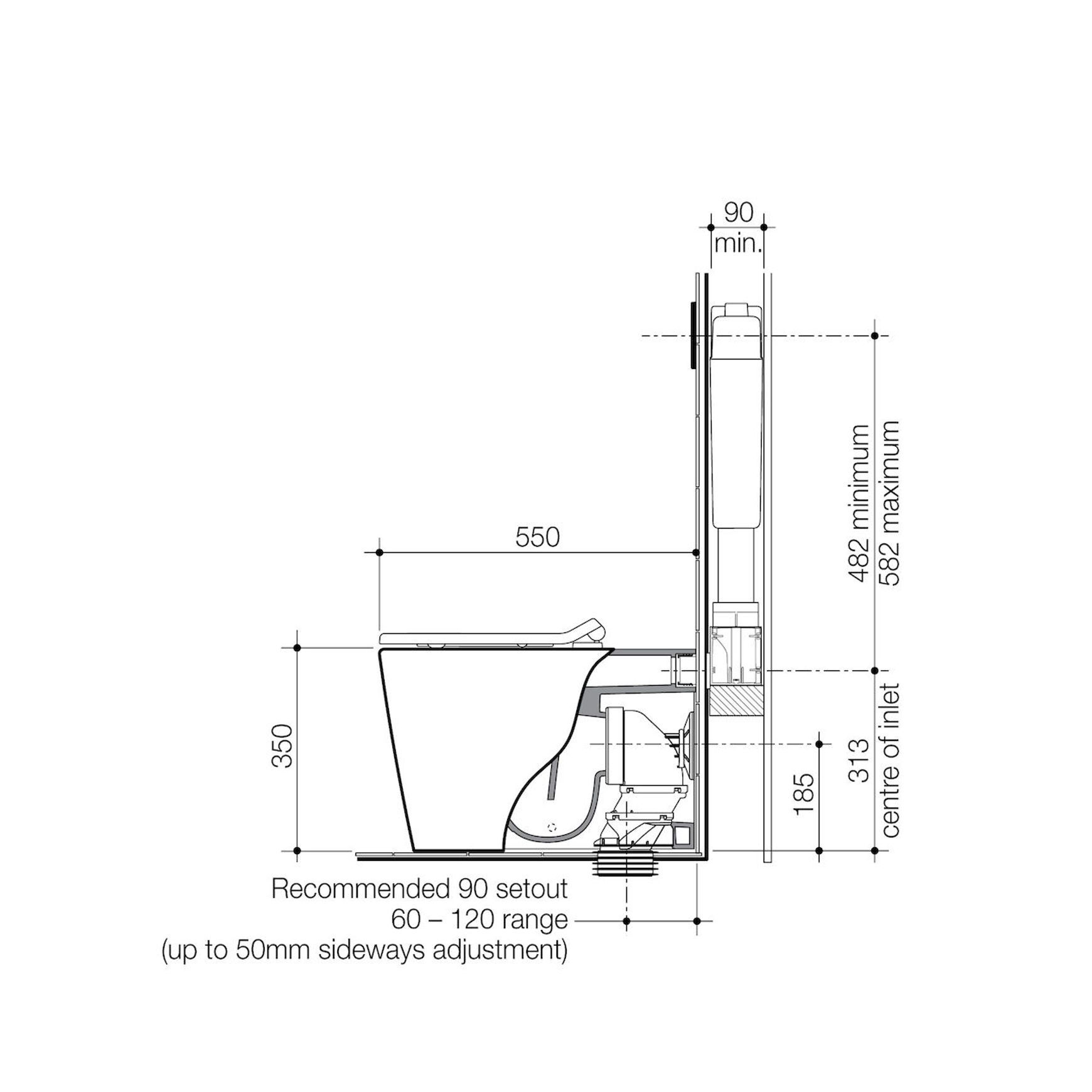Liano Junior Cleanflush® Wall Invisi Series II® Toilet