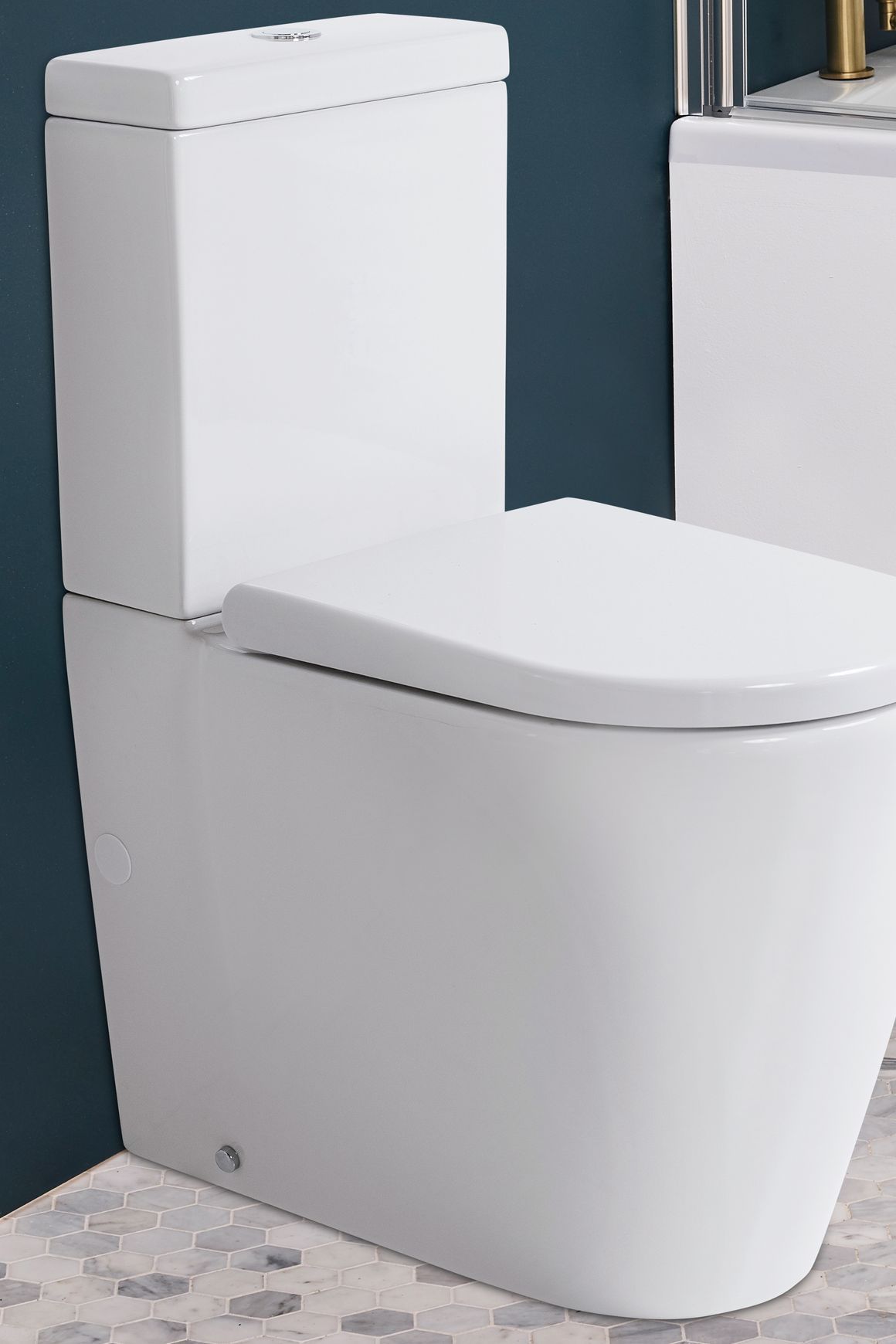 Cascade Easy Height Rimless Back-to-Wall Toilet Suite