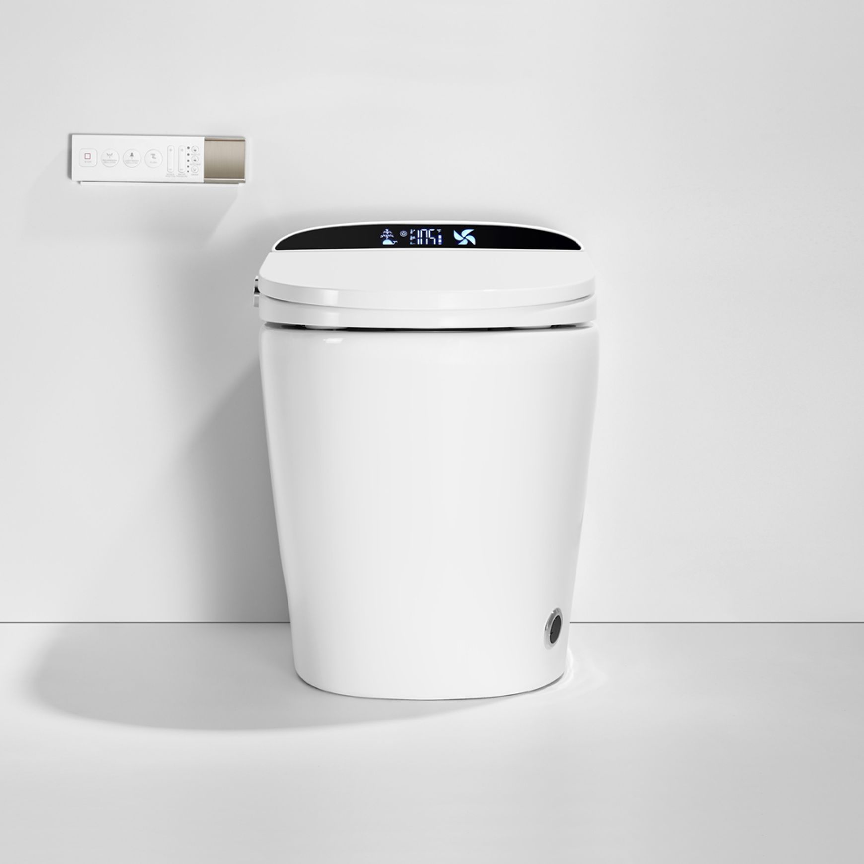 Smart Toilet White Free Arrangement