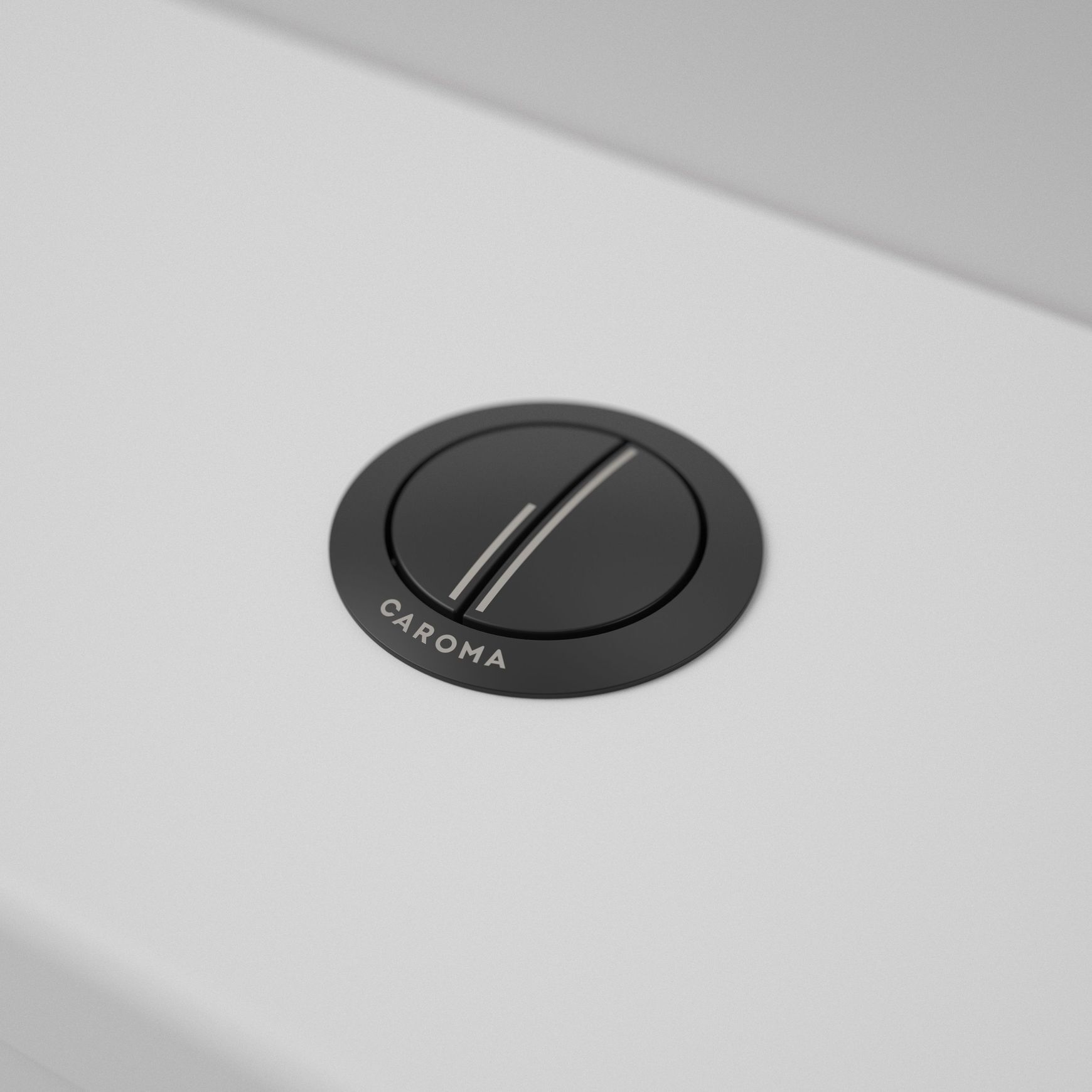 Caroma Bezel/Button Round Metal