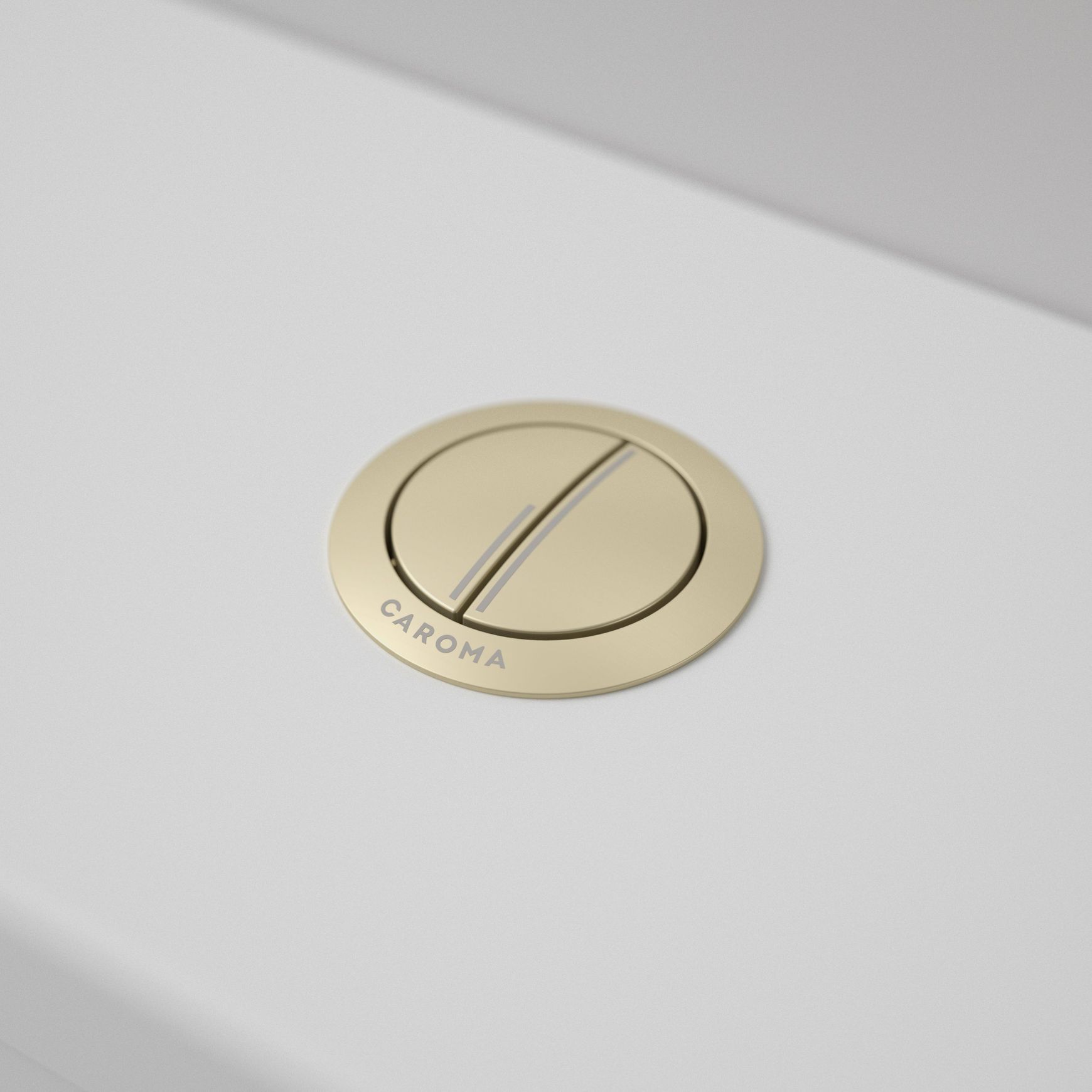 Caroma Bezel/Button Round Metal