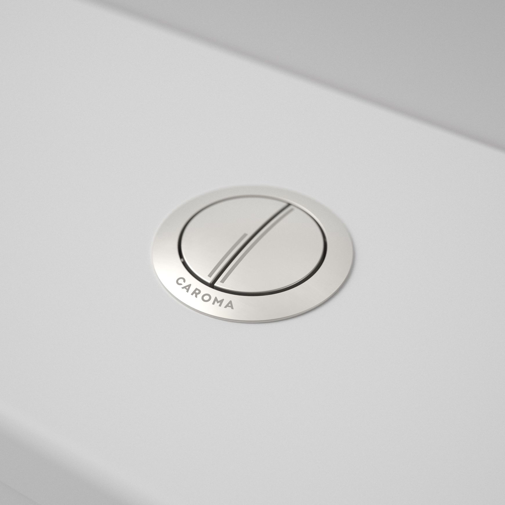 Caroma Bezel/Button Round Metal