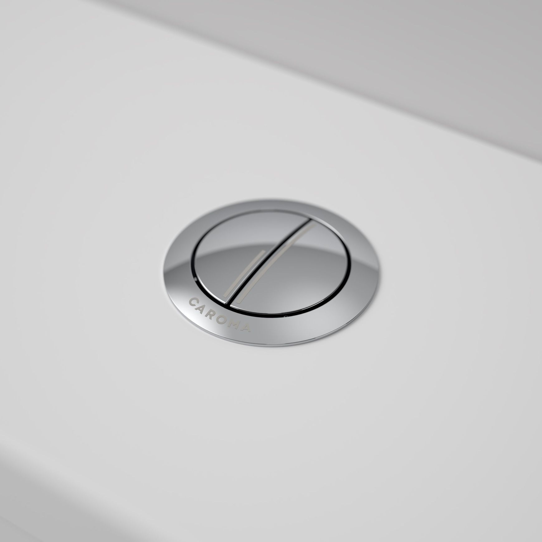 Caroma Bezel/Button Round Metal