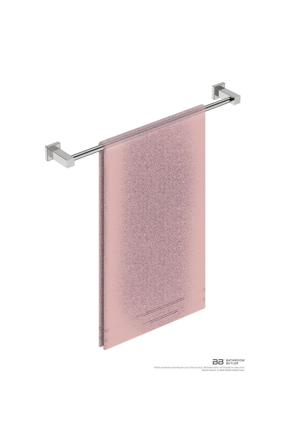 Single Towel Rail 650mm - 8500 Series Number 8572