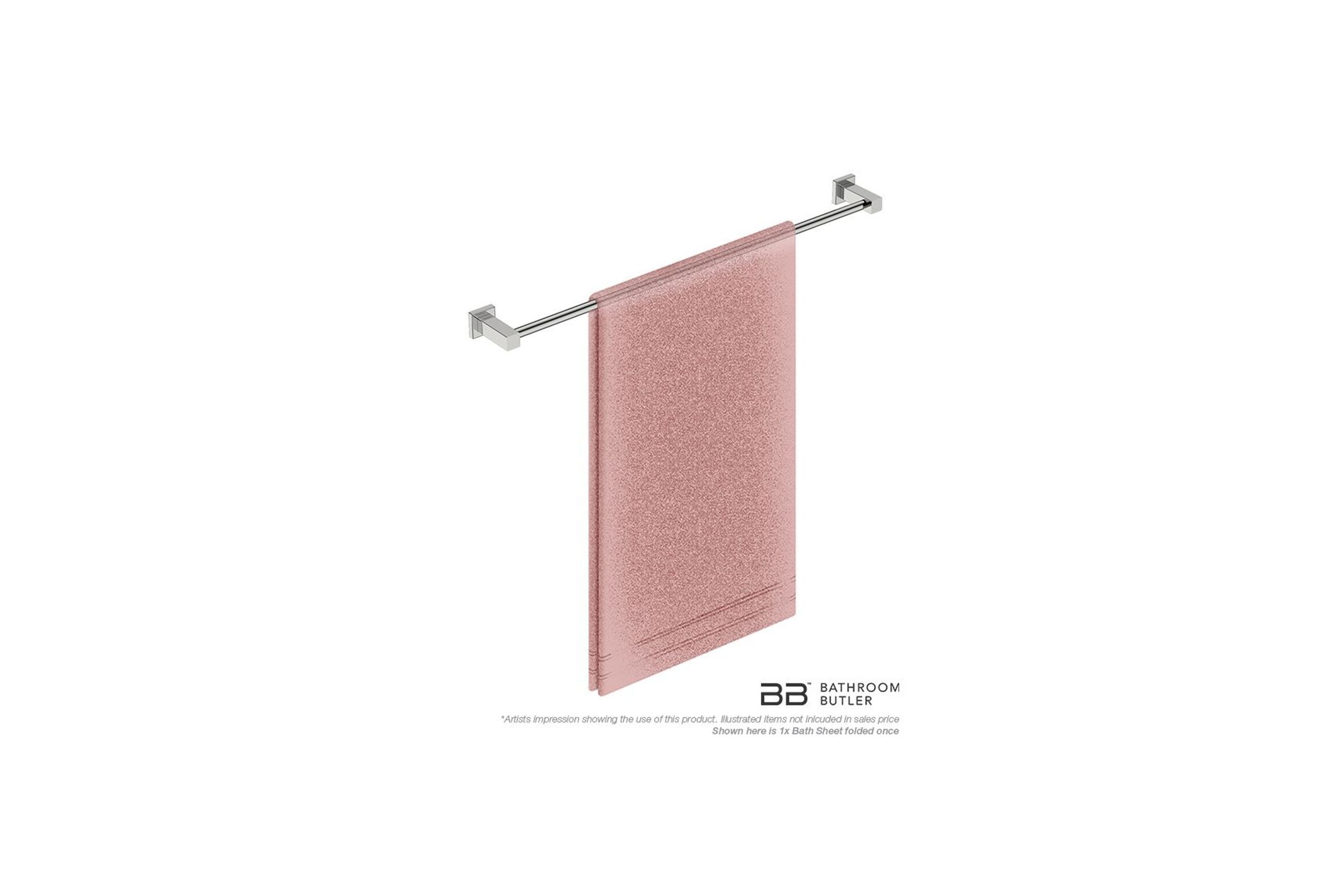 Single Towel Rail 800mm - 8500 Series Number 8575