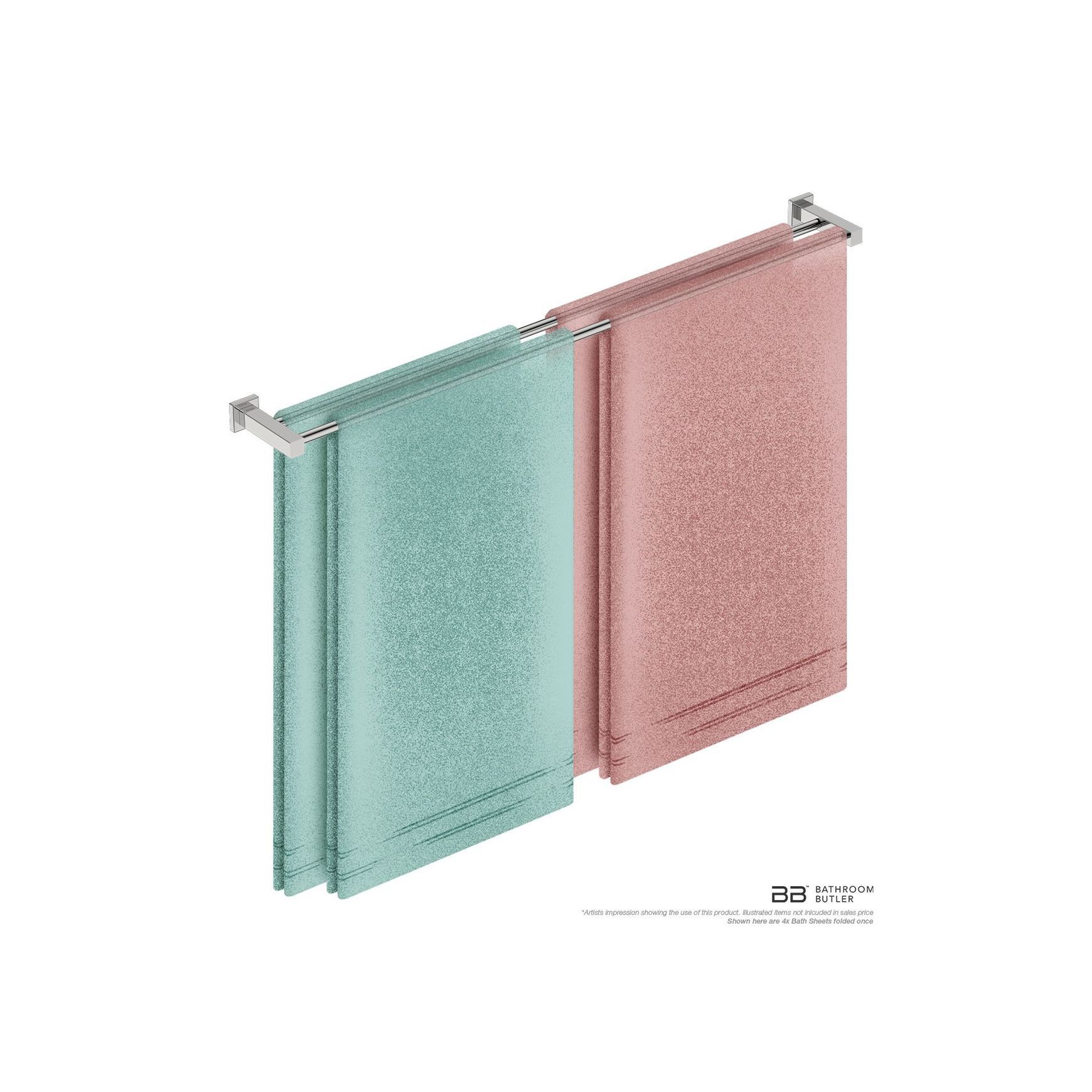 Double Towel Rail 1100mm - 8500 Series Number 8588