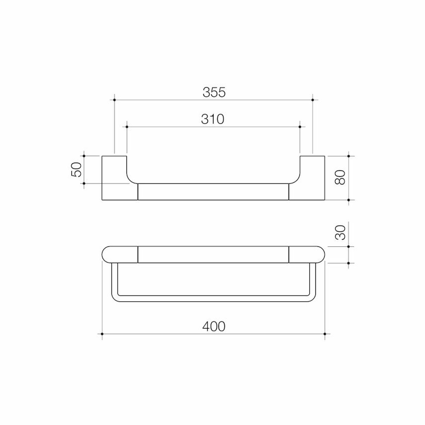Urbane II Universal Towel Rail Set