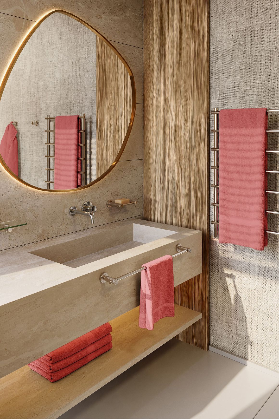 Single Towel Rail 650mm - 4800 Series Number 4872