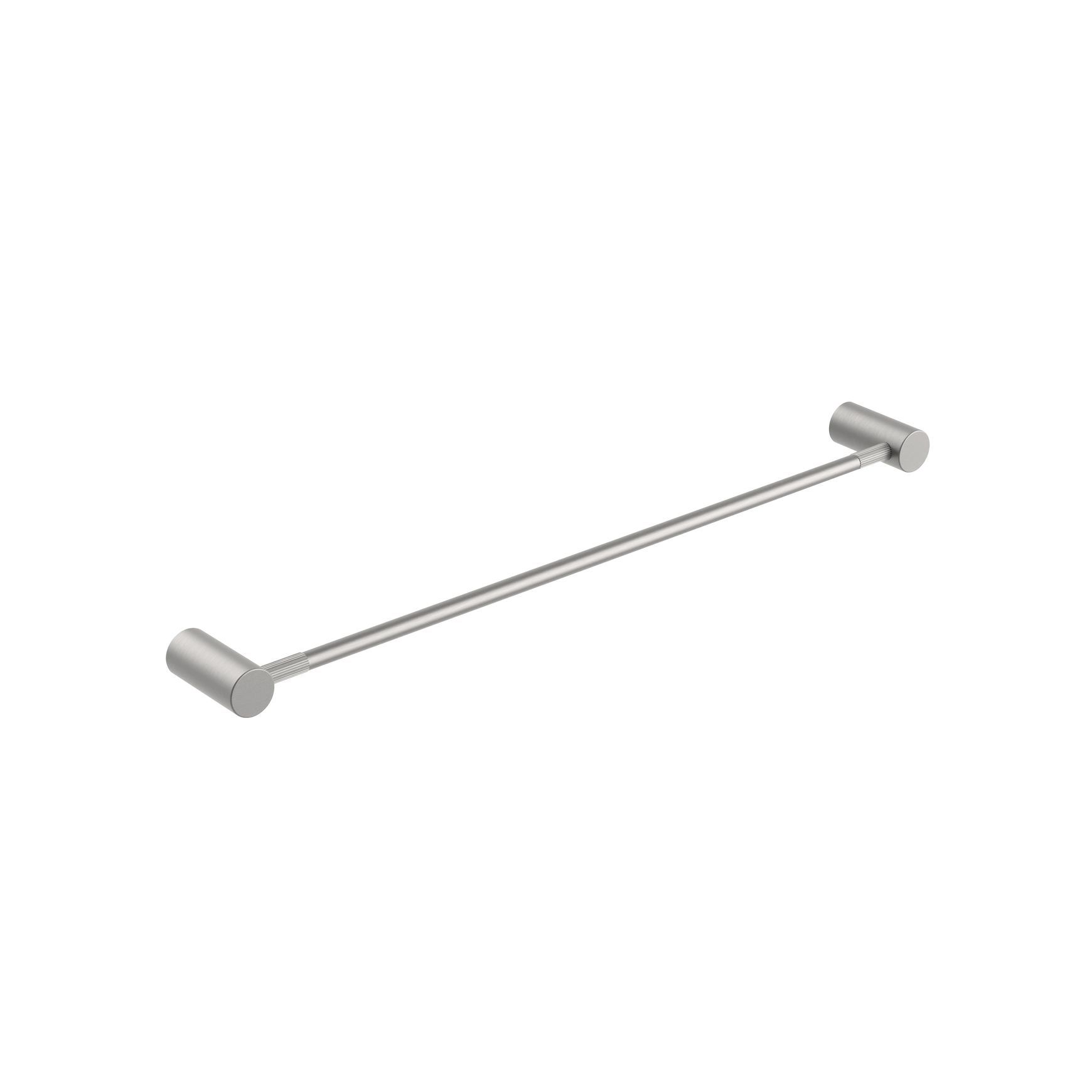 Caddence Single Towel Rail 600mm Brushed Nickel