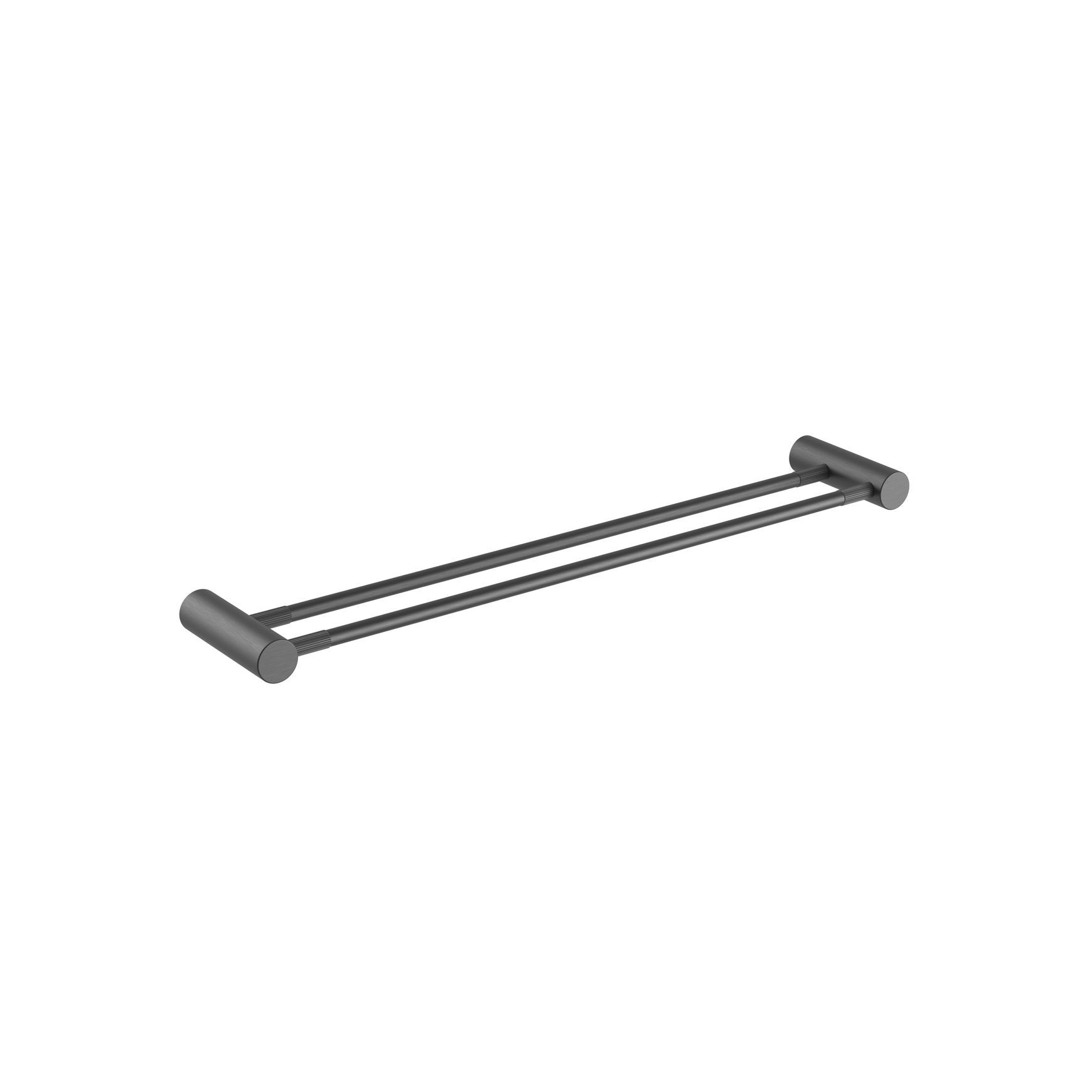 Caddence Double Towel Rail 600mm Gun Metal Grey