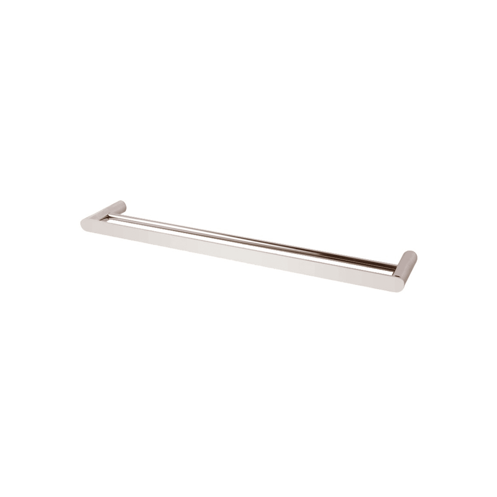 Rushy Double Towel Rail 800mm Brushed Nickel