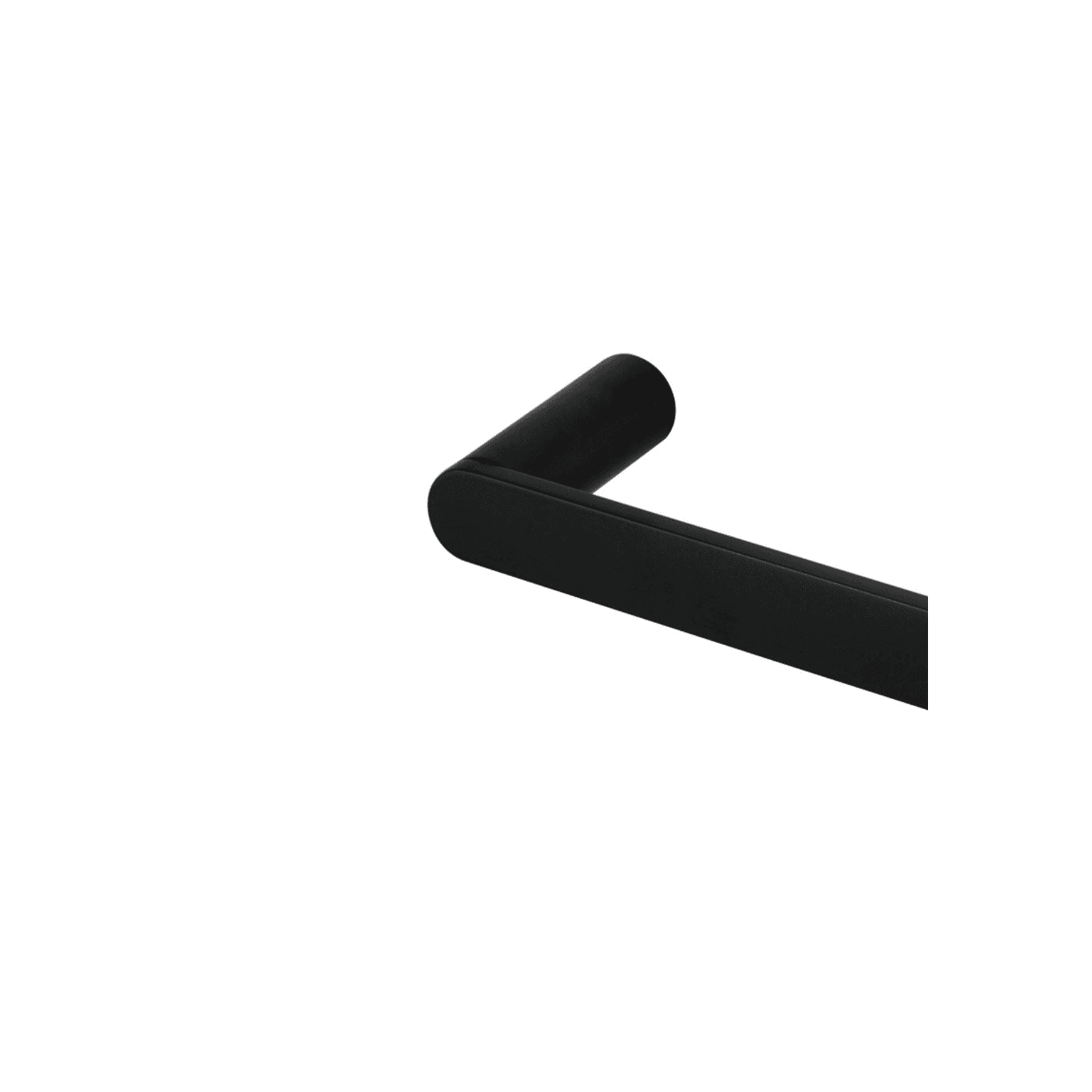 Rushy Single Towel Rail 800mm Matte Black