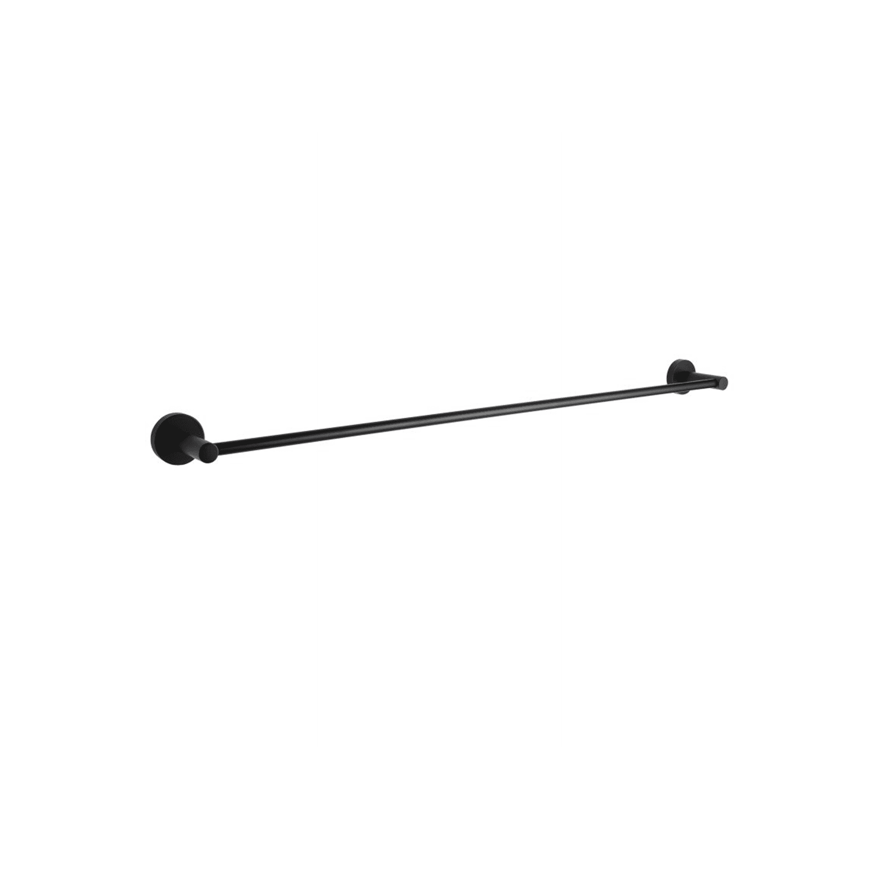 Lucid Pin Single Towel Rail 800mm Matte Black