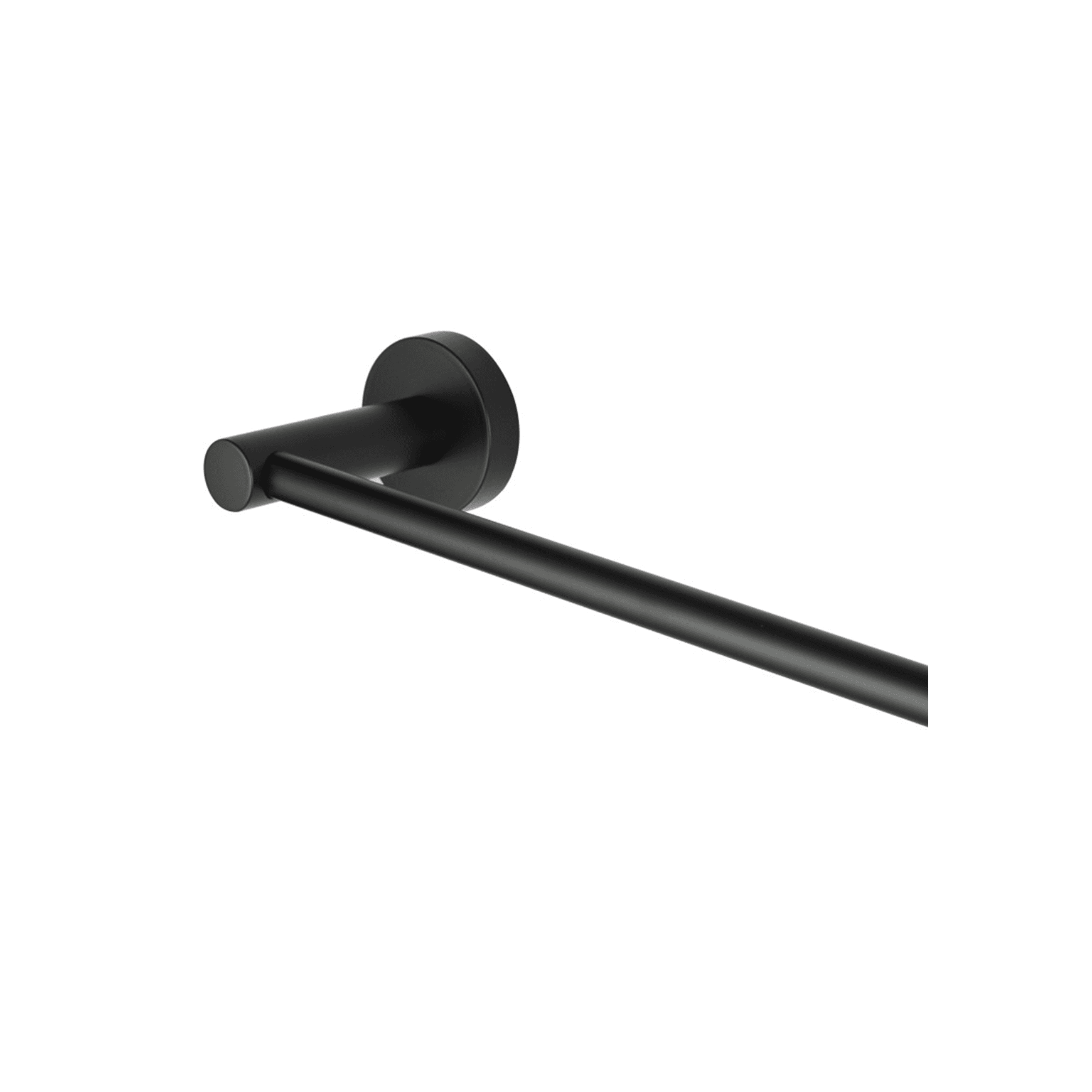 Lucid Pin Single Towel Rail 800mm Matte Black
