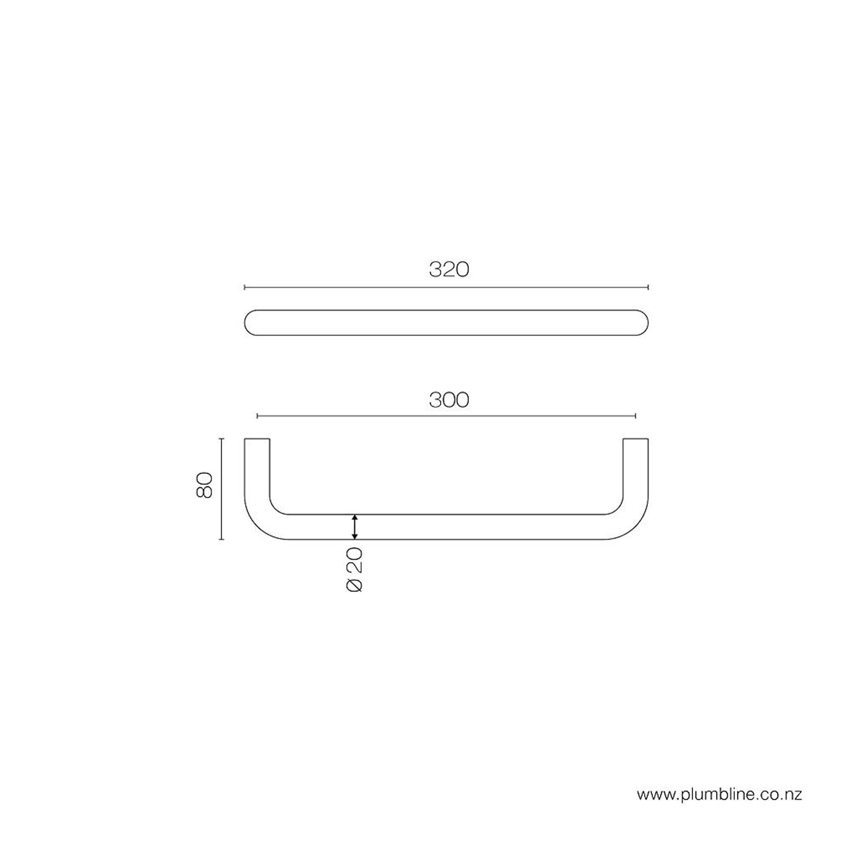 Oli 316 Towel Rail 600mm