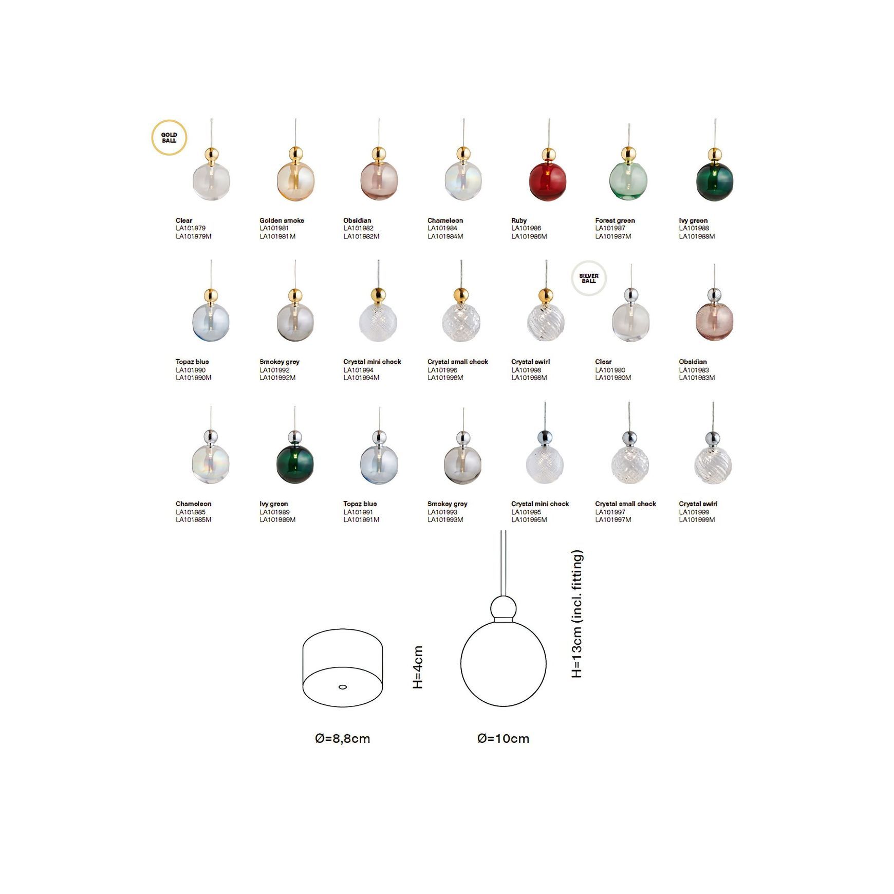 Uva 10cm Pendant Light