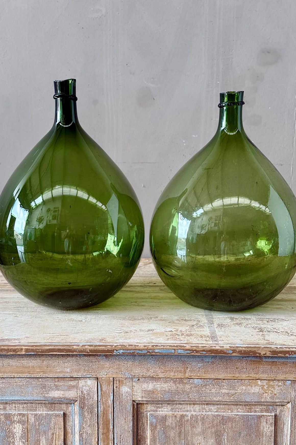 Large Glass Demijohn Wine Flagons