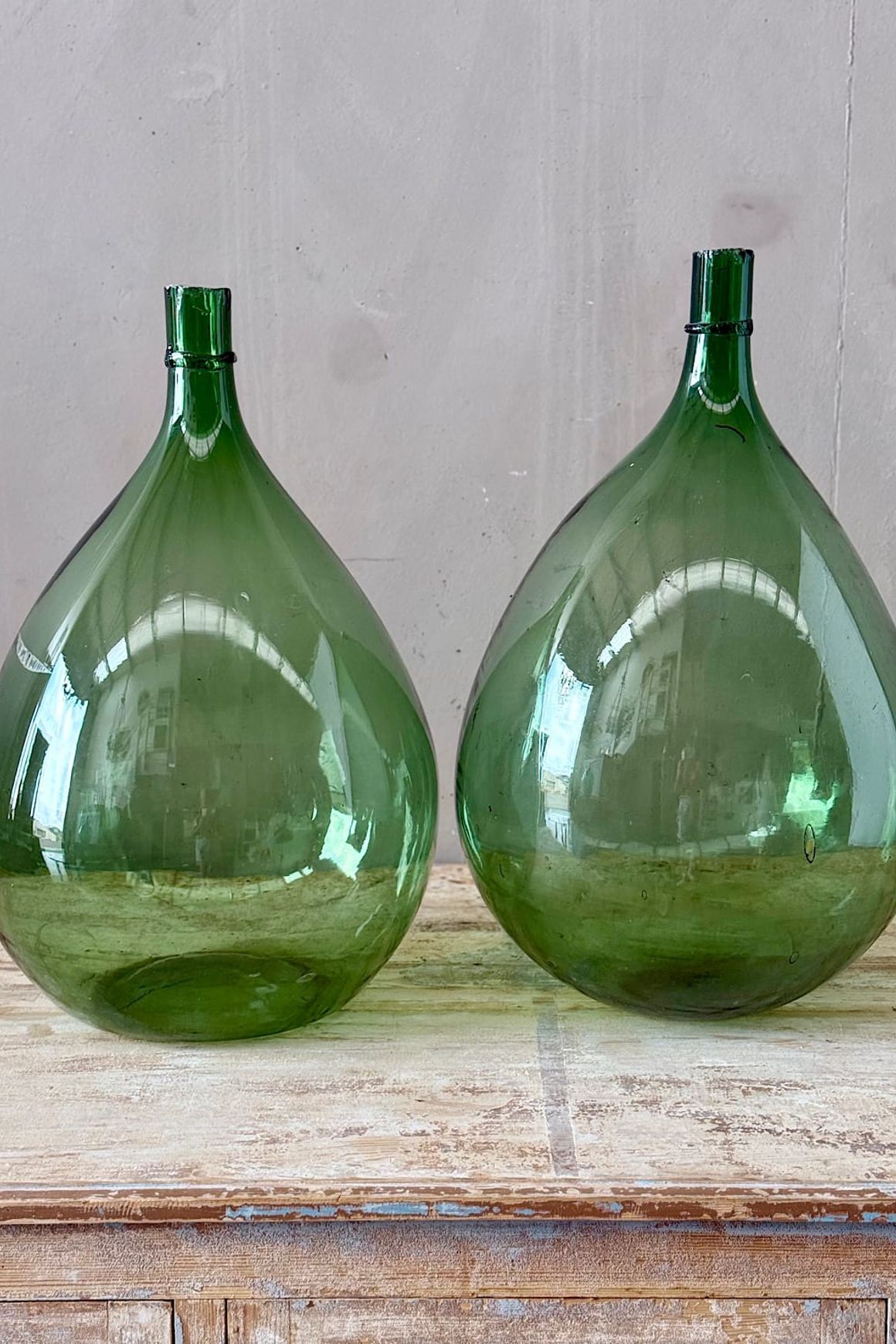 Large Glass Demijohn Wine Flagons