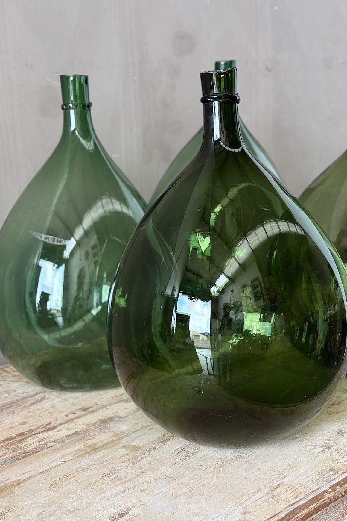 Large Glass Demijohn Wine Flagons