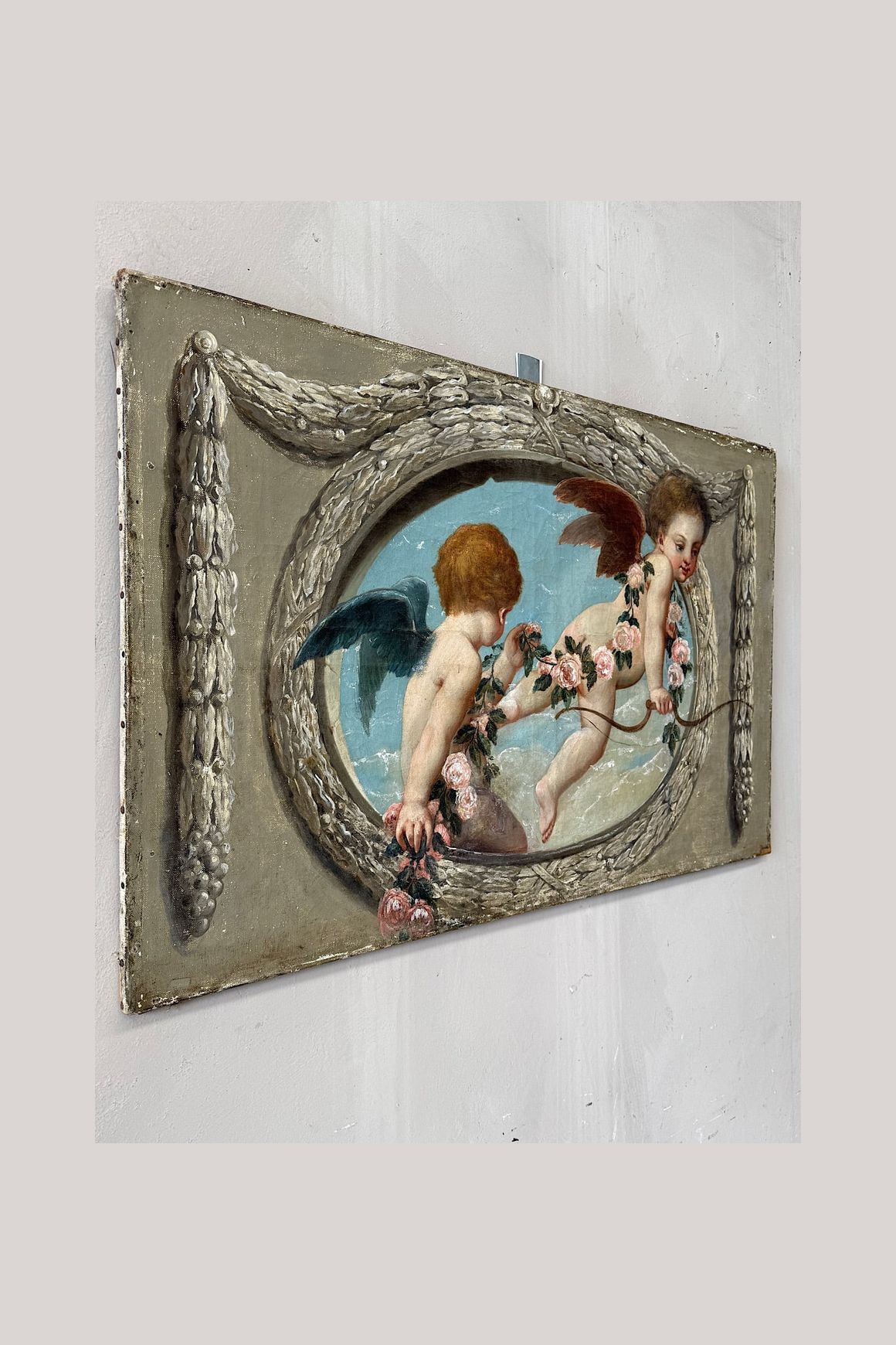 French Decorative Dessus-de-Porte Painting