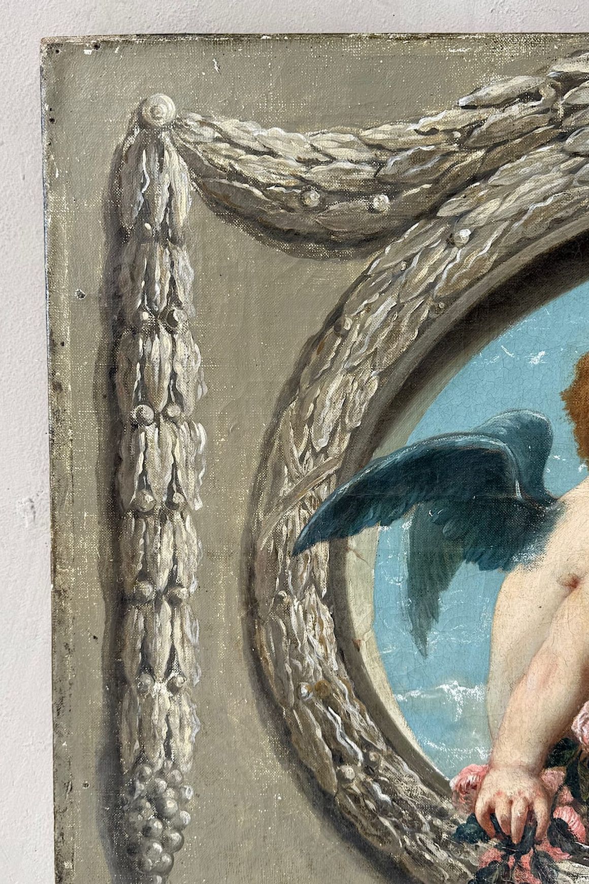 French Decorative Dessus-de-Porte Painting