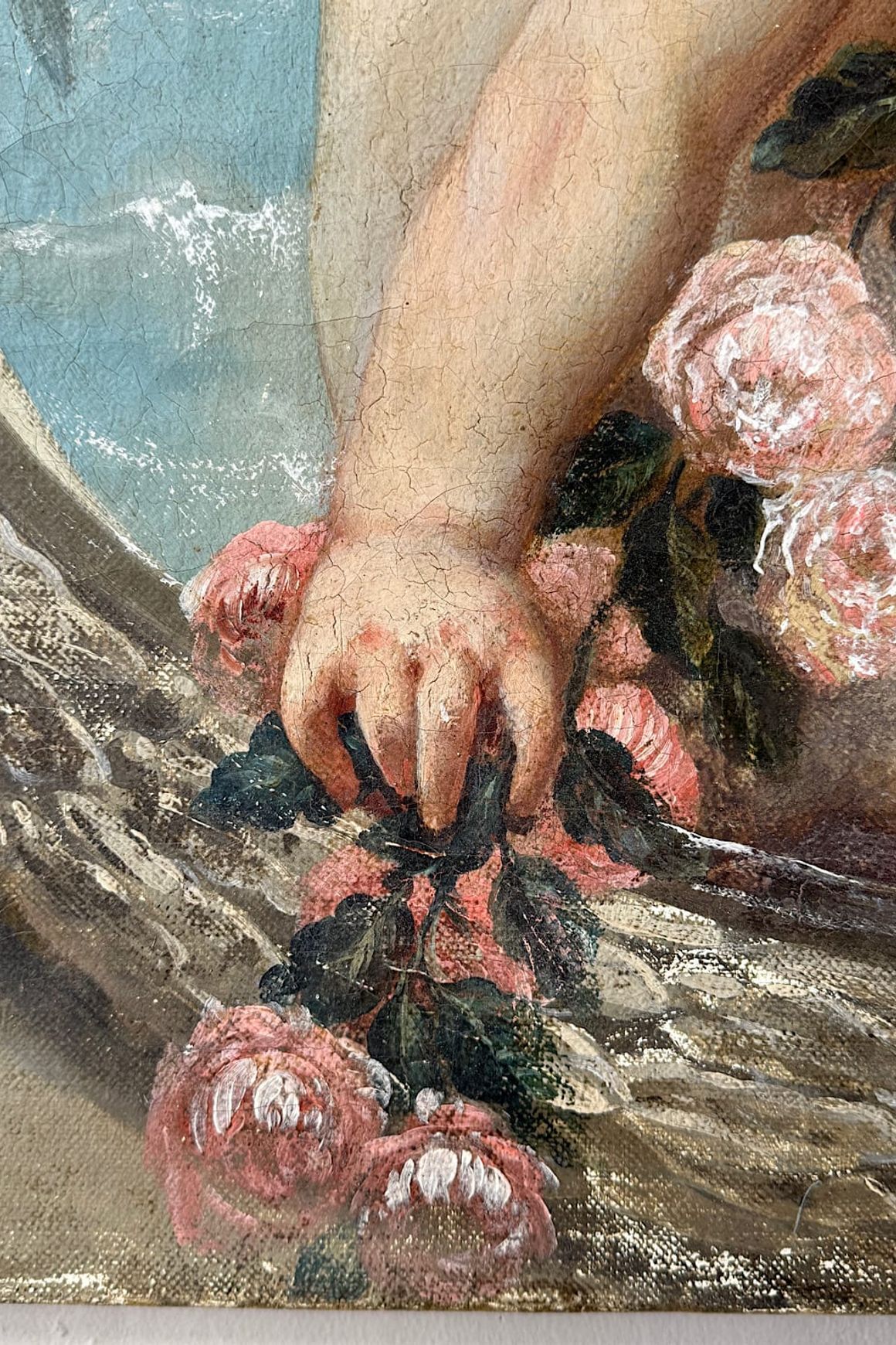 French Decorative Dessus-de-Porte Painting
