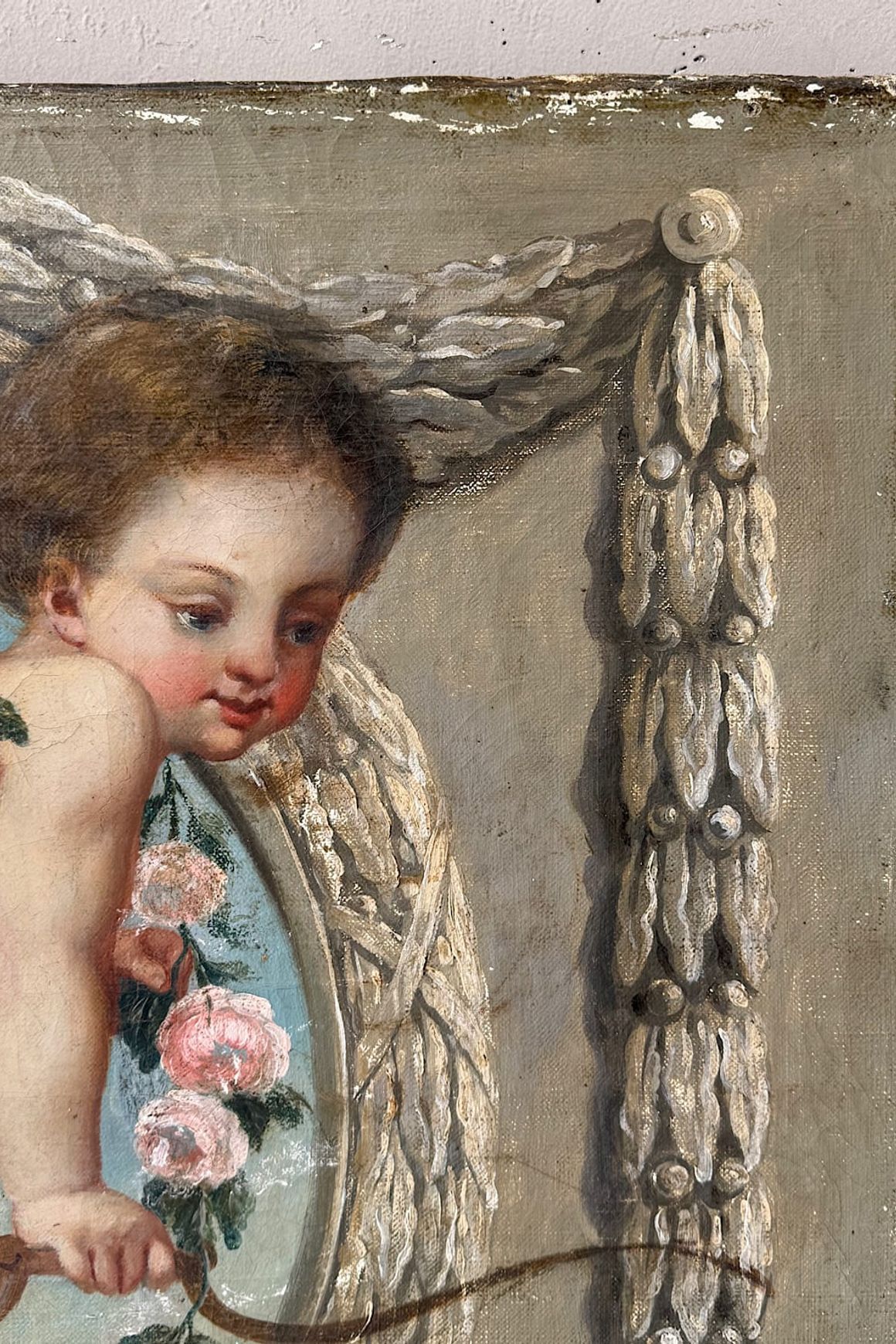 French Decorative Dessus-de-Porte Painting