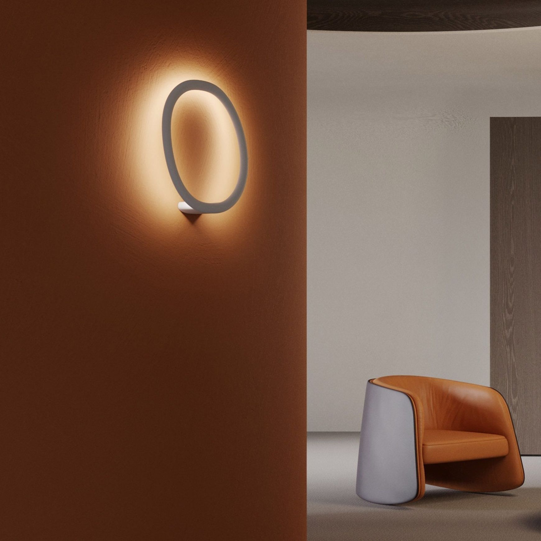 Ring Shaped Wall Light, Decorative Diffuser