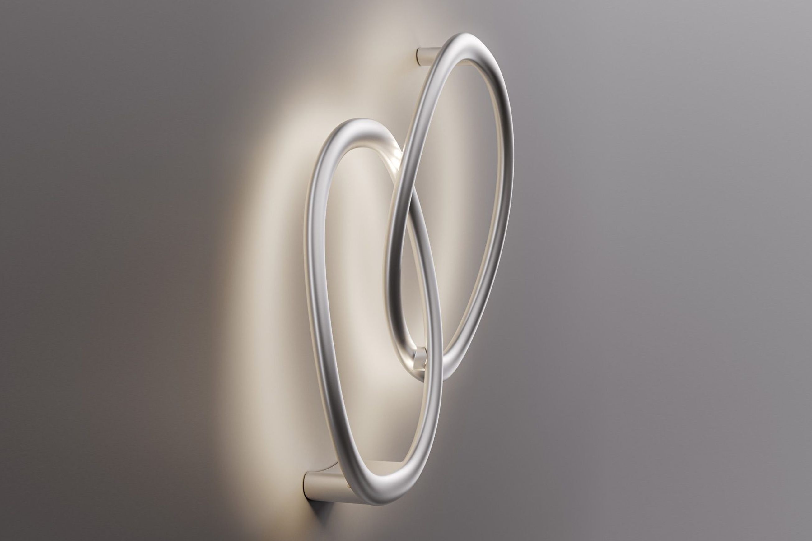 2 Ring Shaped Intertwined Wall Light