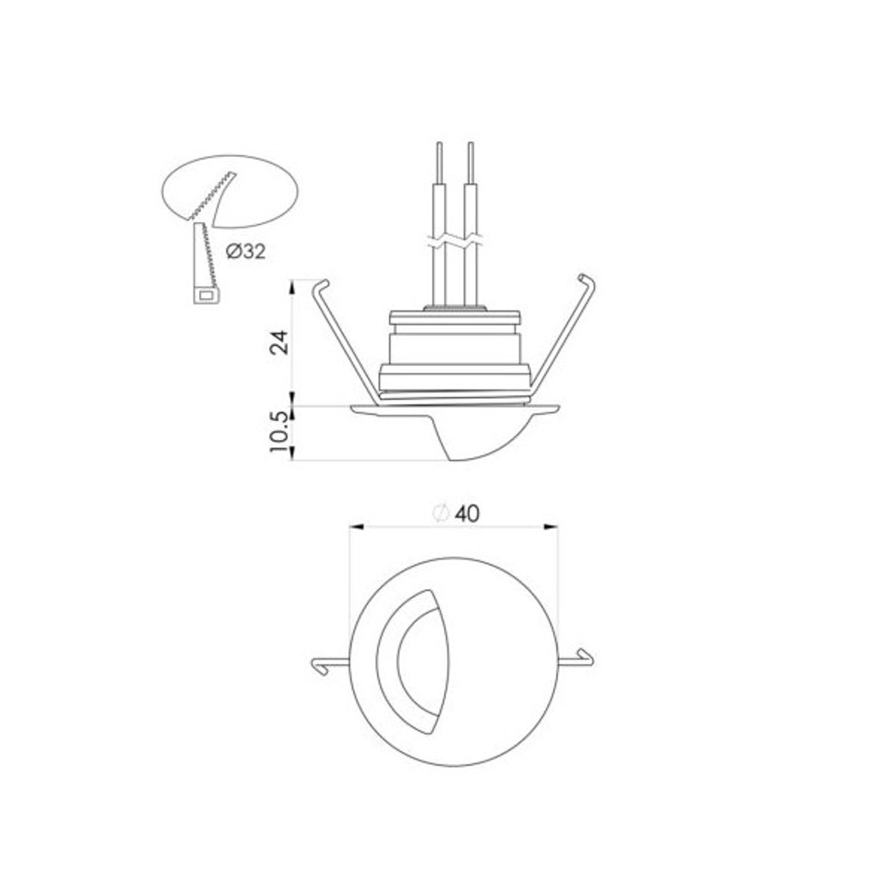Mini Eyelid Foot Light