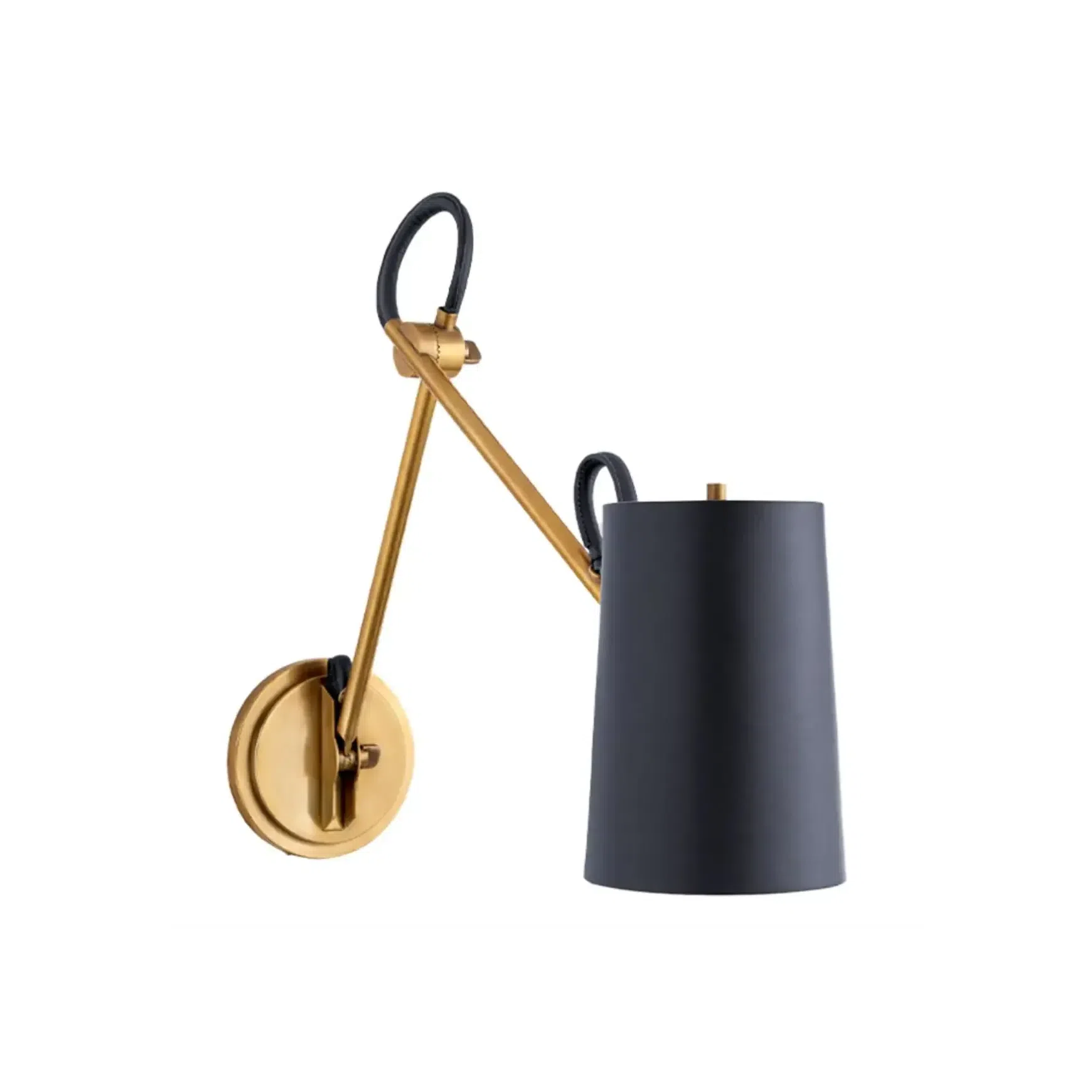 Benton Double Library Sconce – Brass