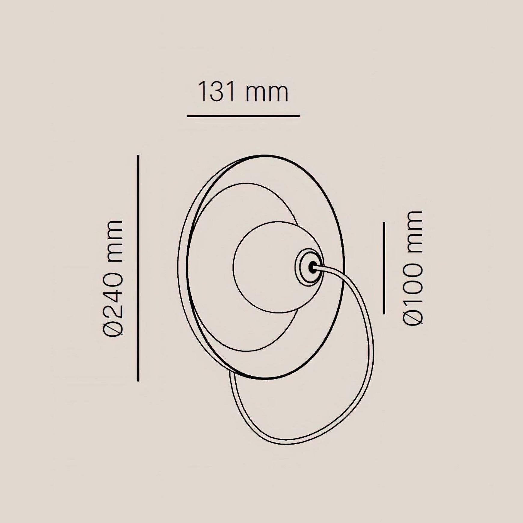 Wire 24cm Wall Light