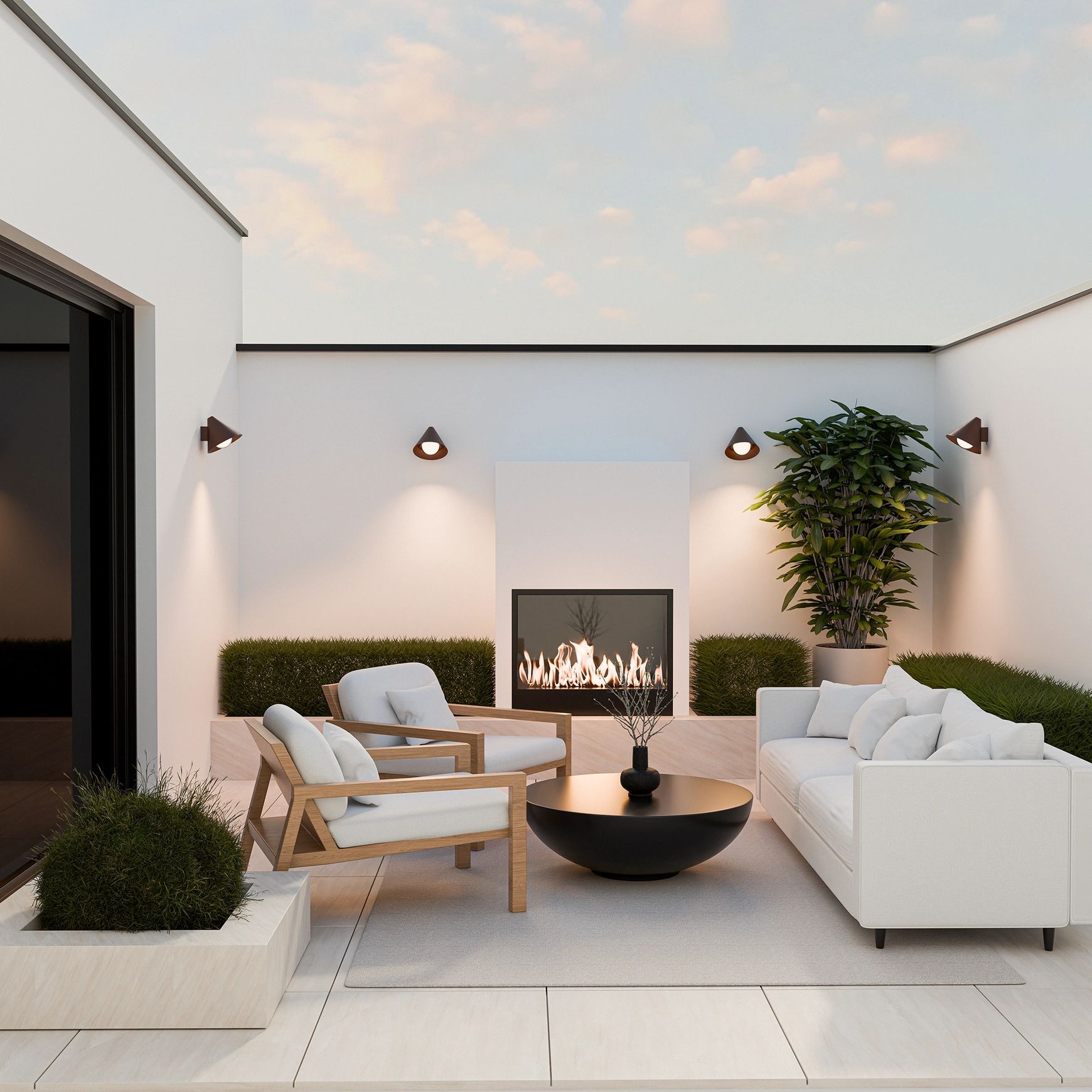 Becard Aluminium Exterior Wall Light