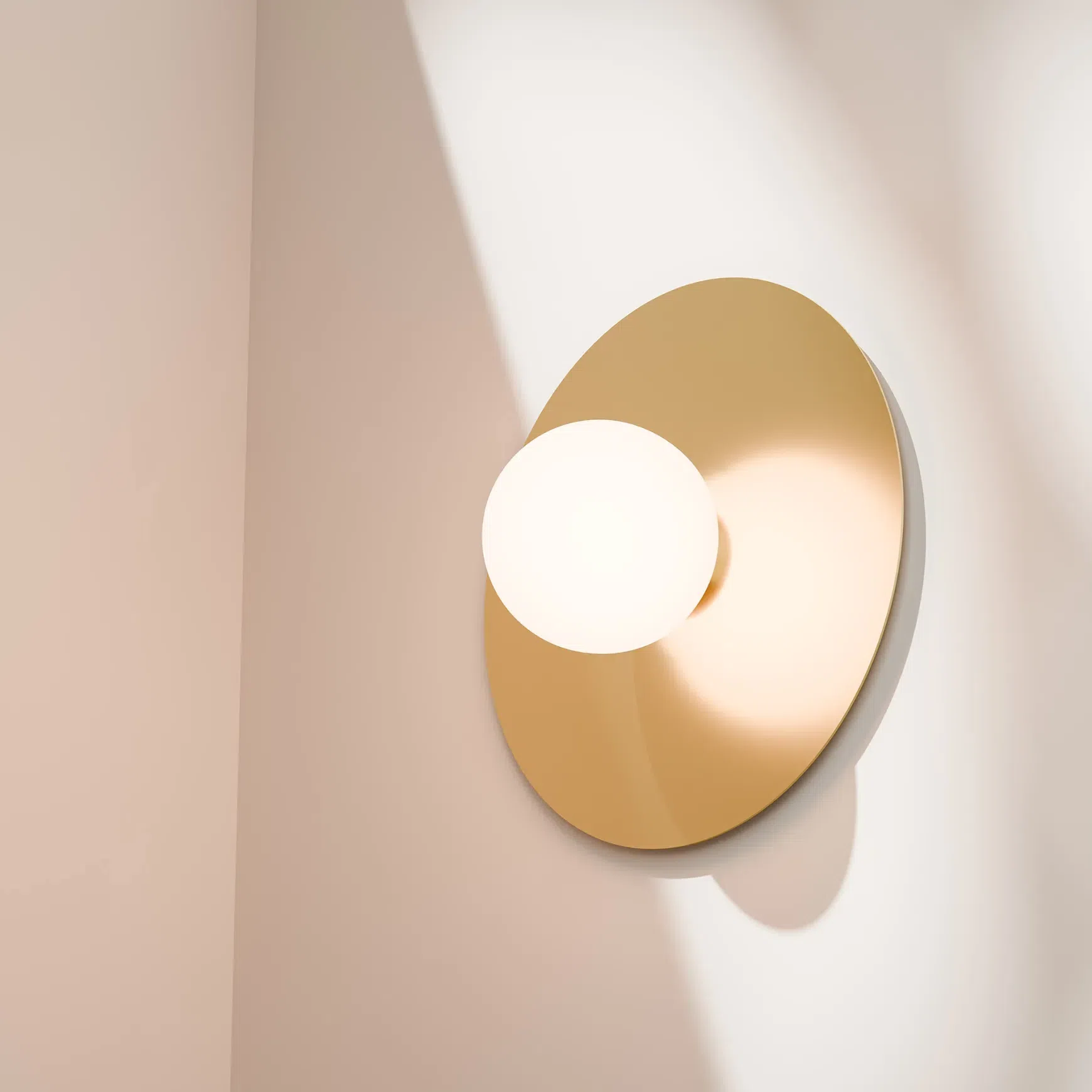 Crest Orb Glass Wall Light