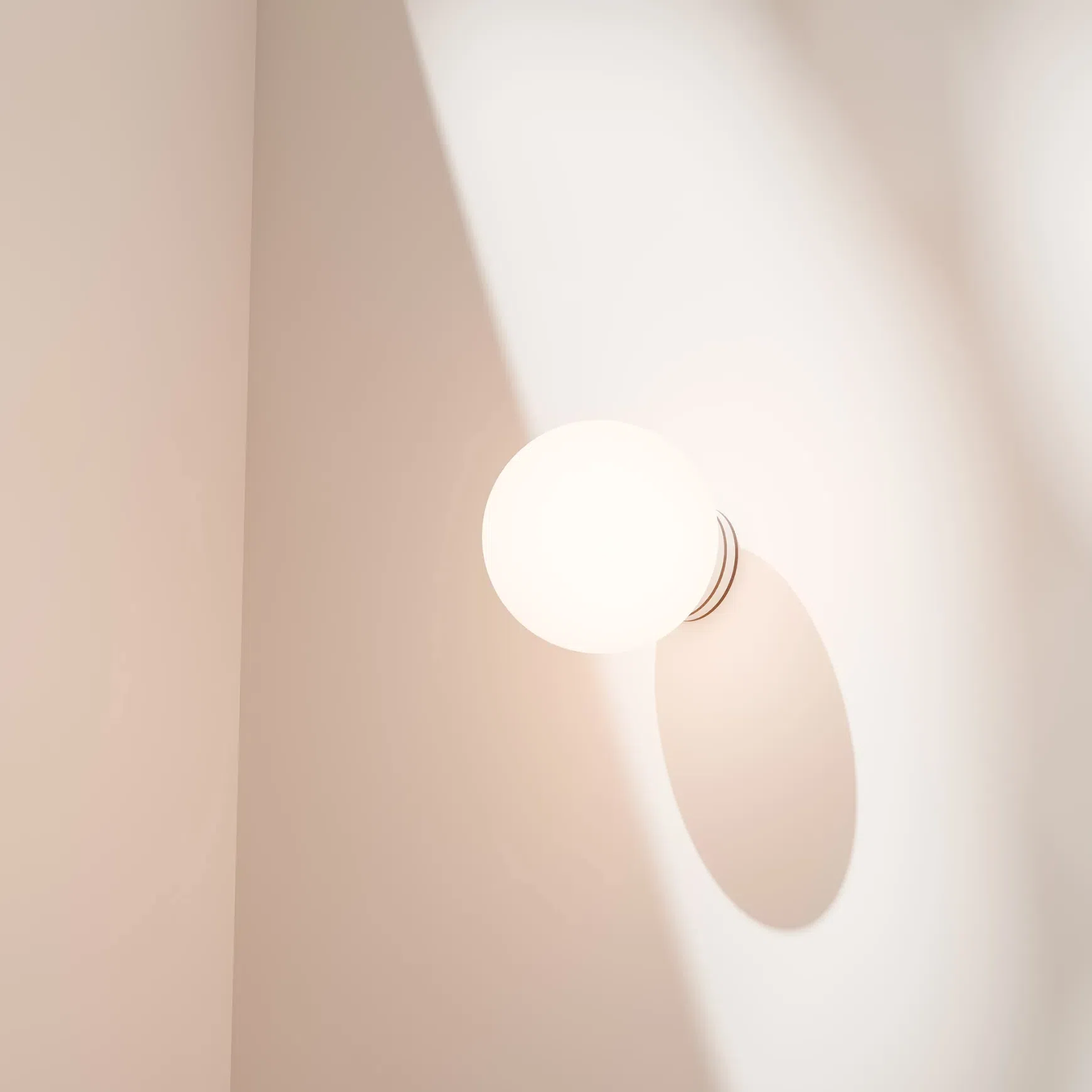 Crest Orb Glass Wall Light