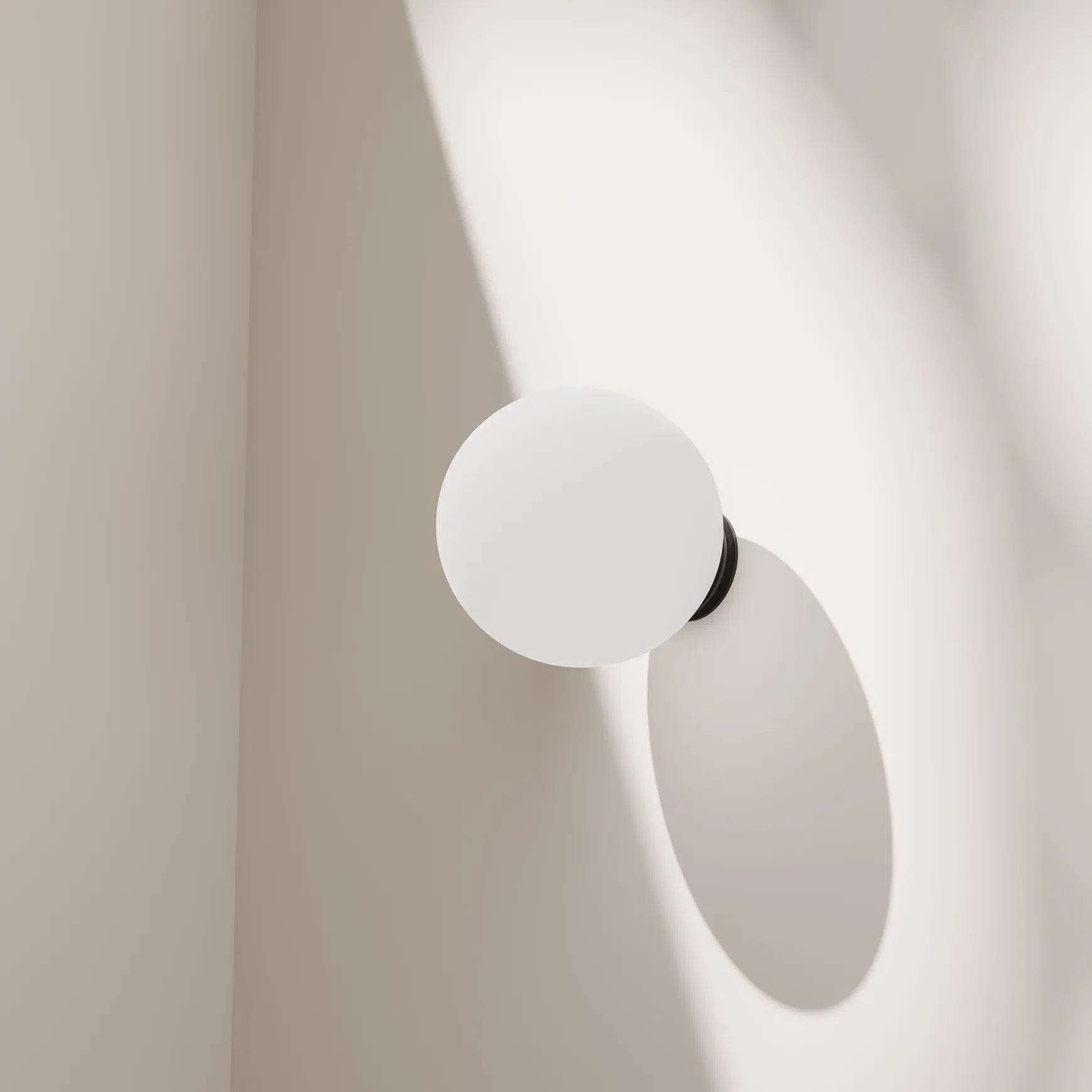 Crest Orb Glass Wall Light