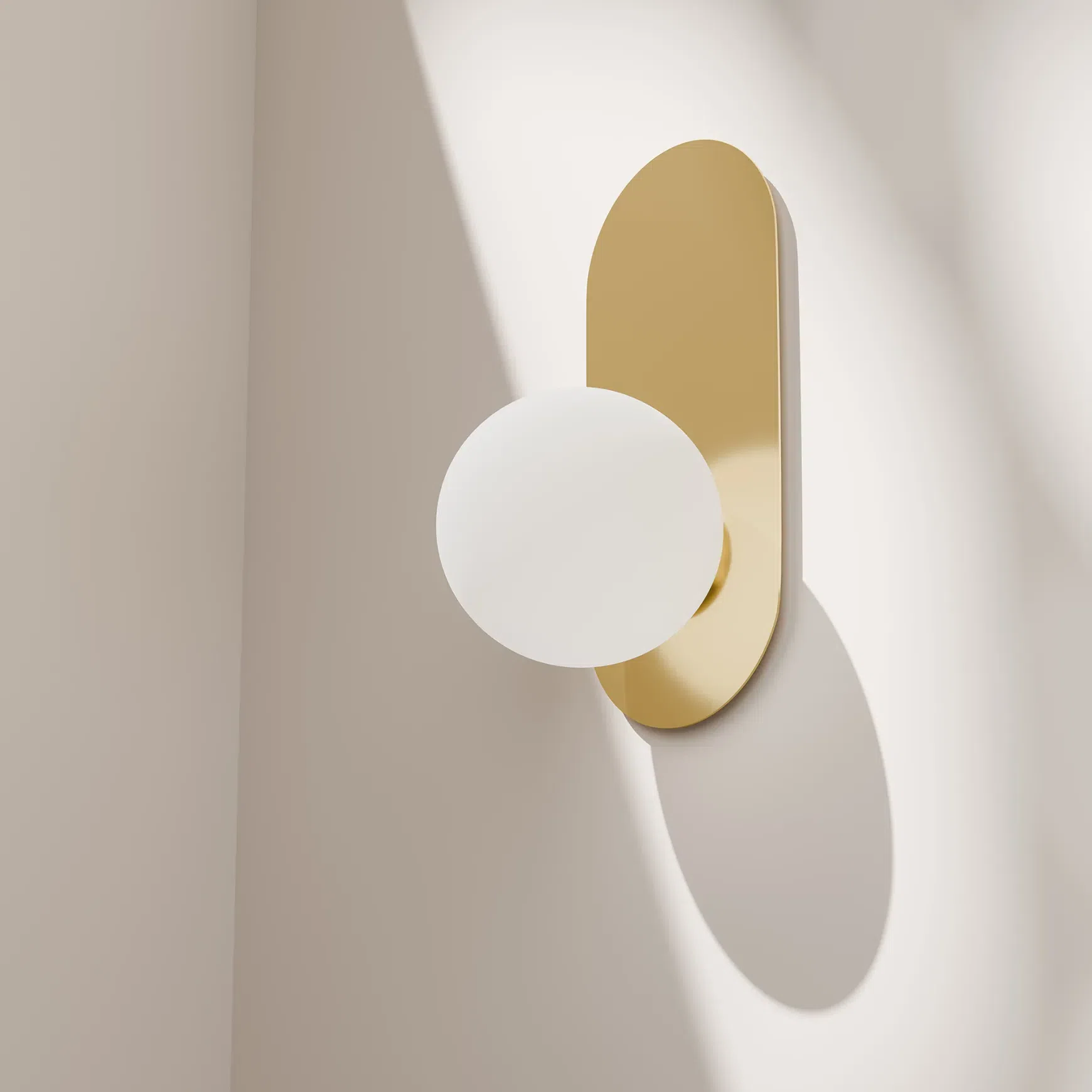 Crest Orb Glass Wall Light