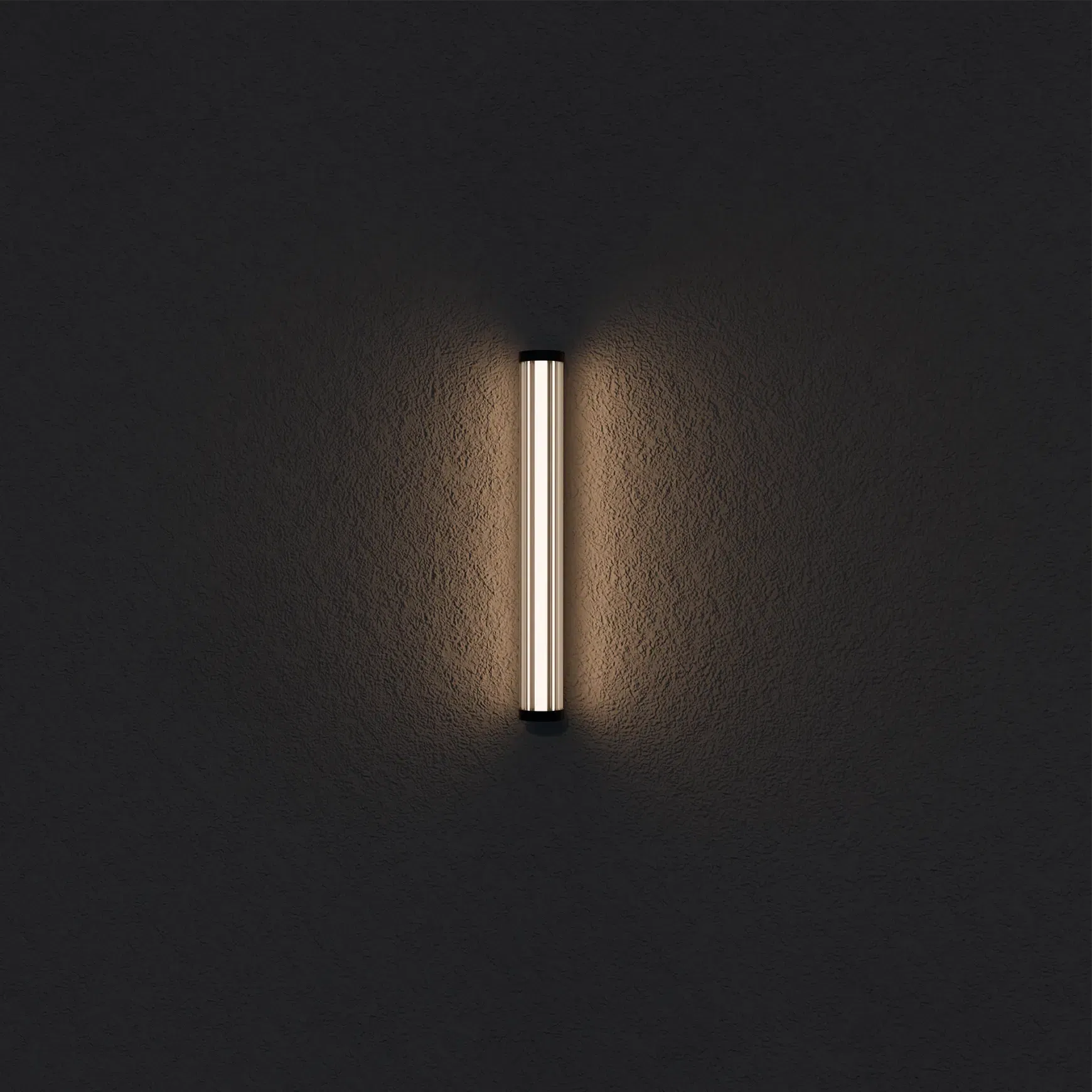 Junco IP65 Fluted Hand-Blown Glass LED Batten Light