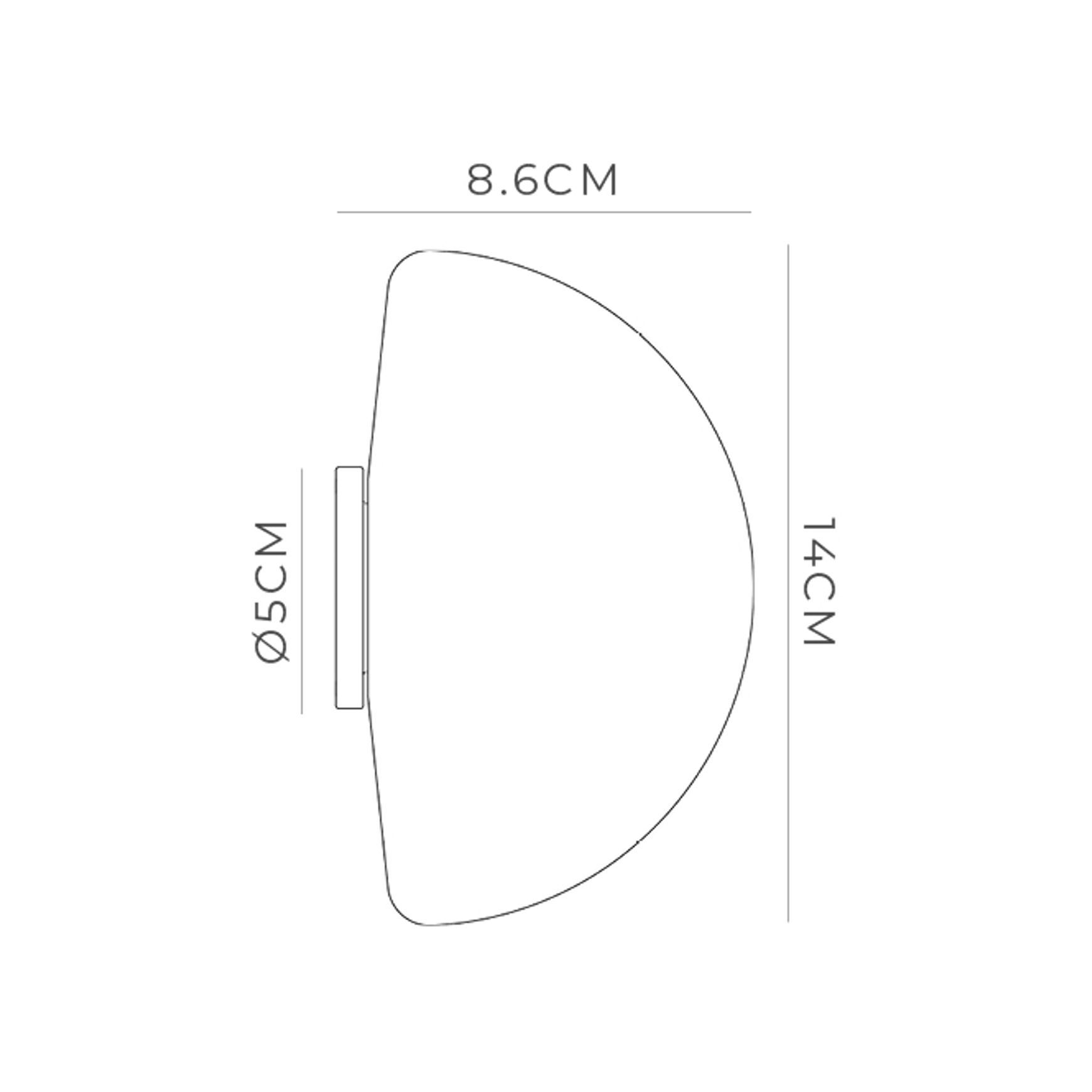 Dome Mirror Wall Light
