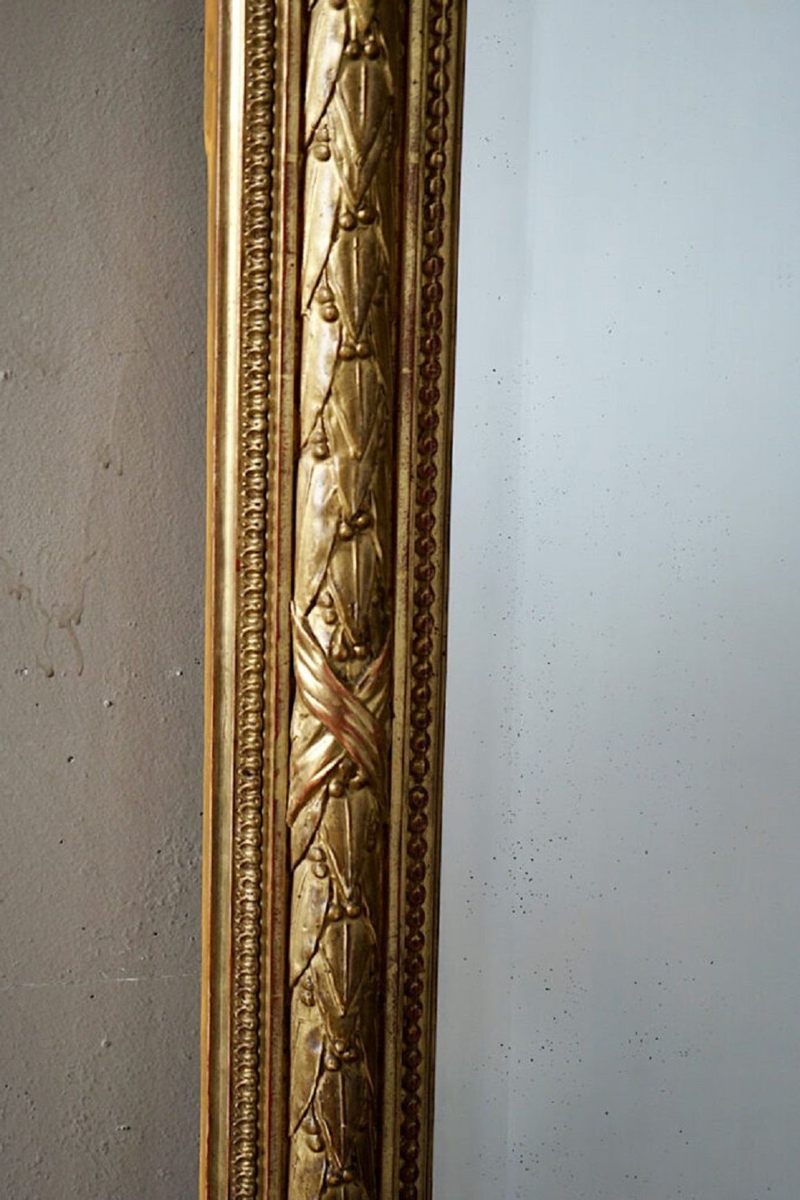 French Antique Louis XVI Gilded Mirror