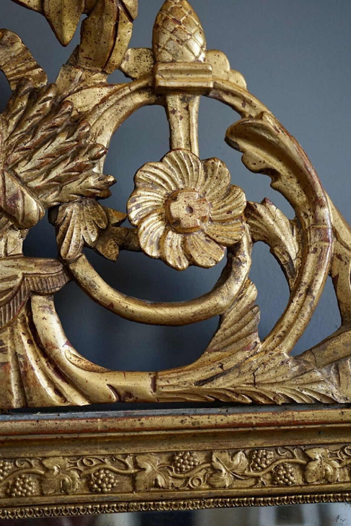 Antique French Régence Gilded Mirror