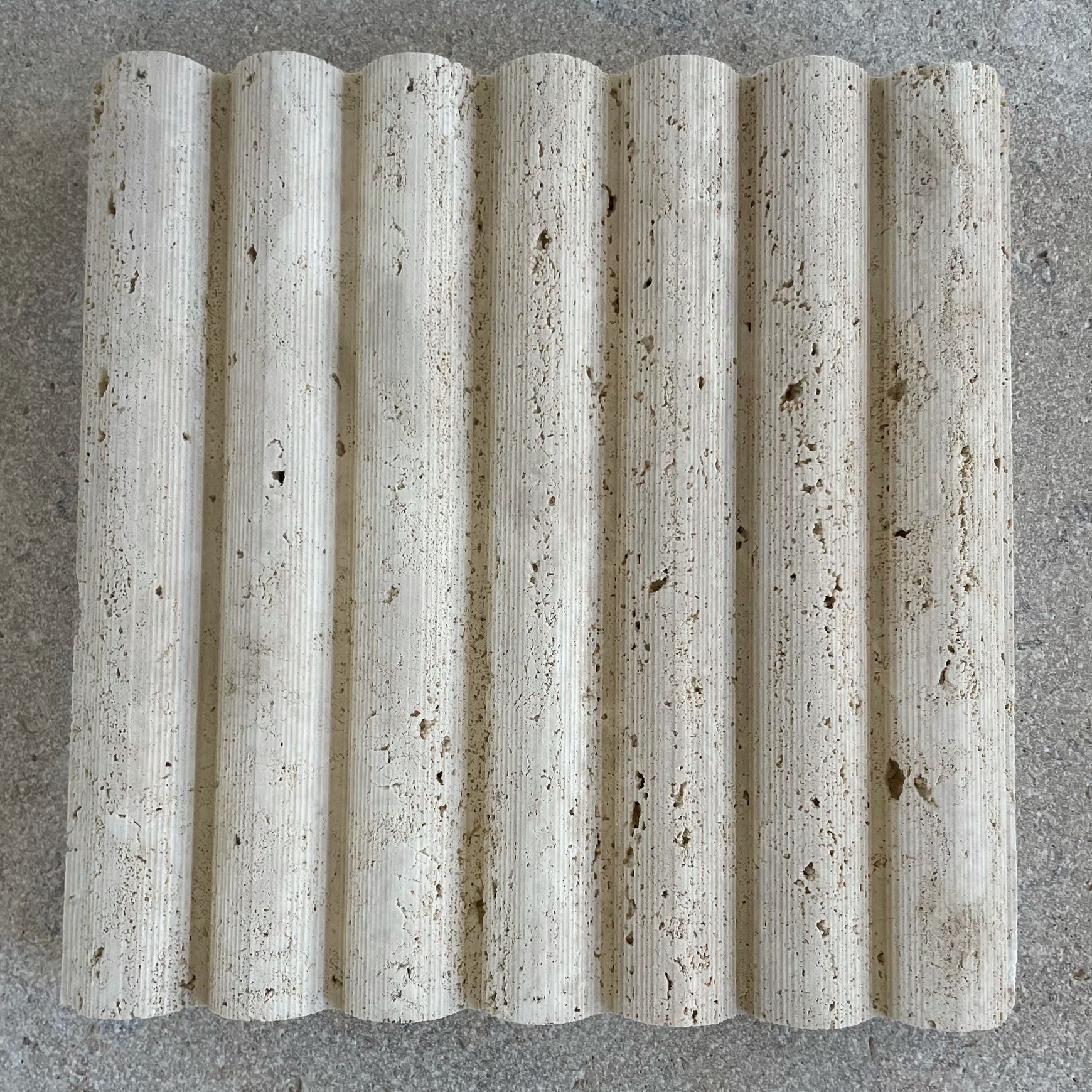 Fluted Travertine Cladding