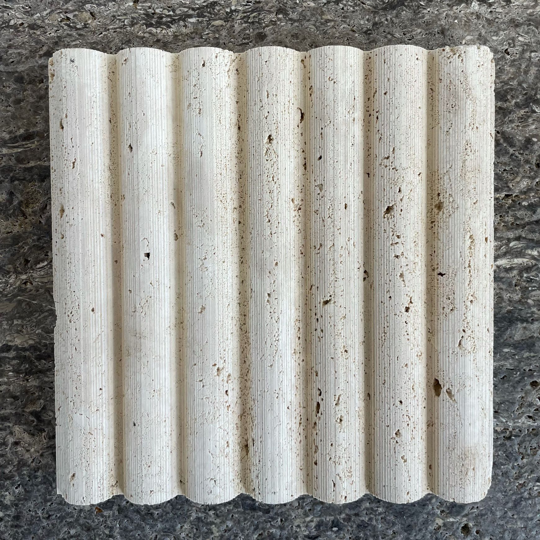 Fluted Travertine Cladding